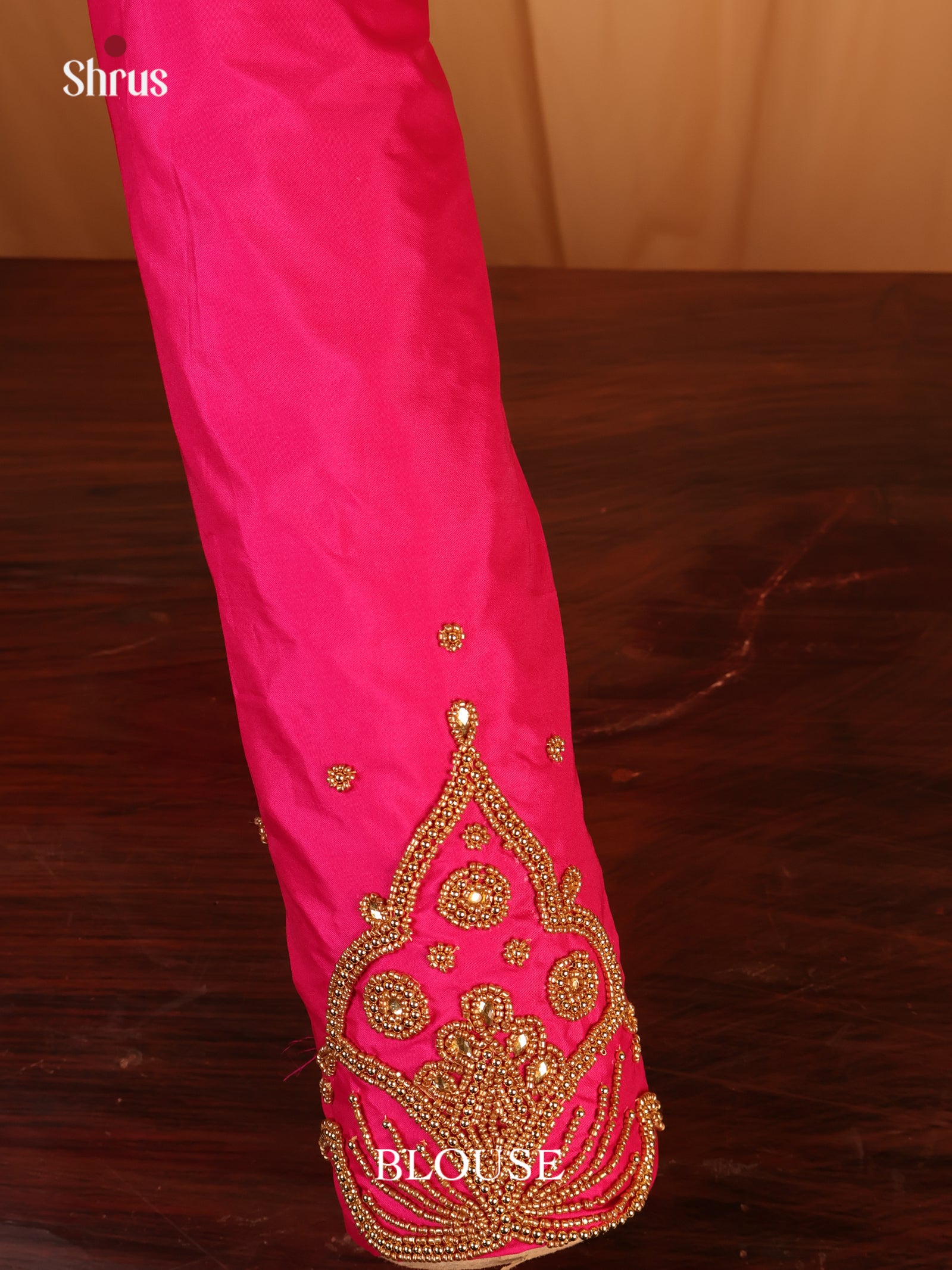 Pink - Aari Blouse - Shop on Shrus.com