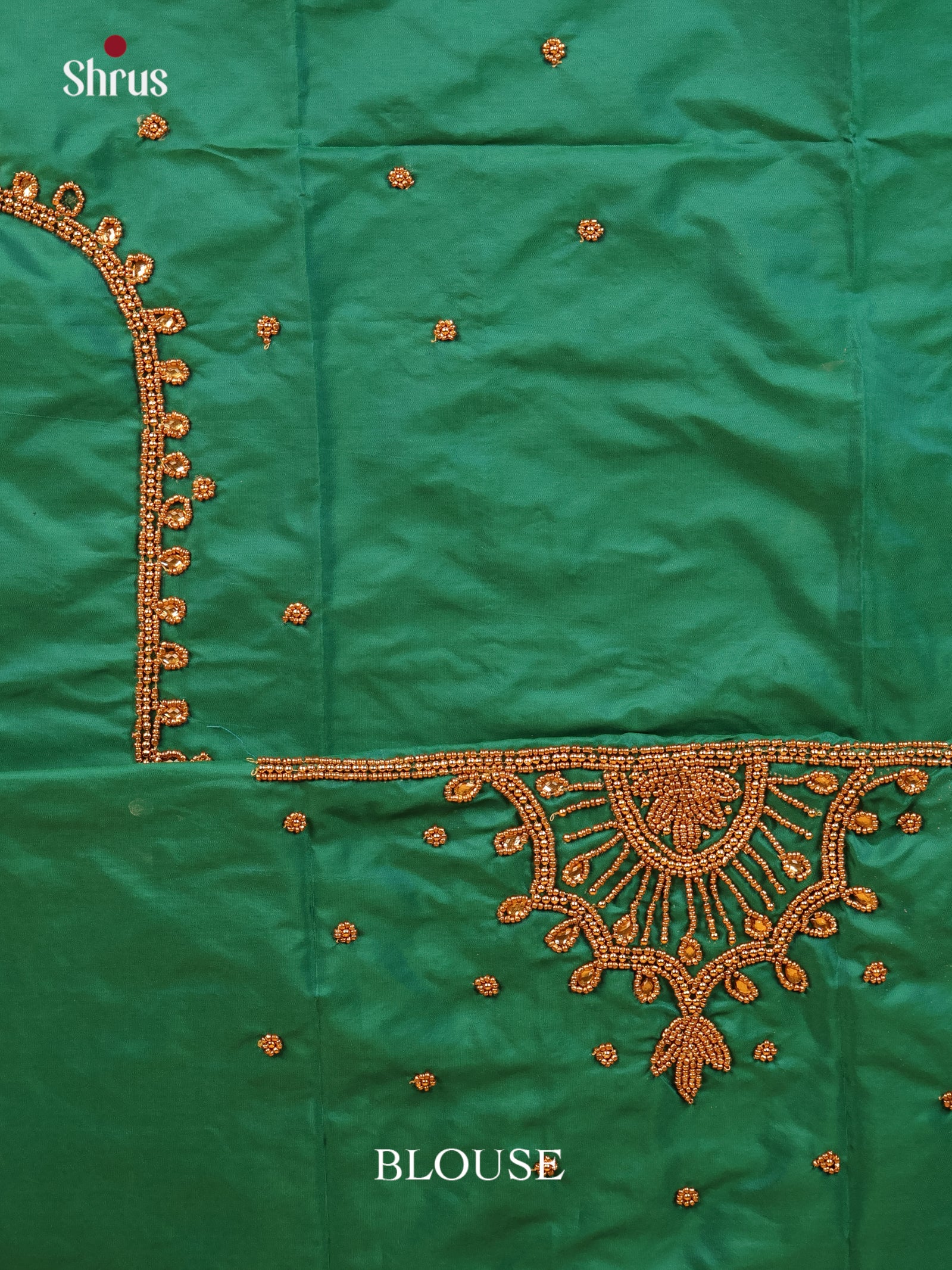 Green - Aari Blouse - Shop on Shrus.com