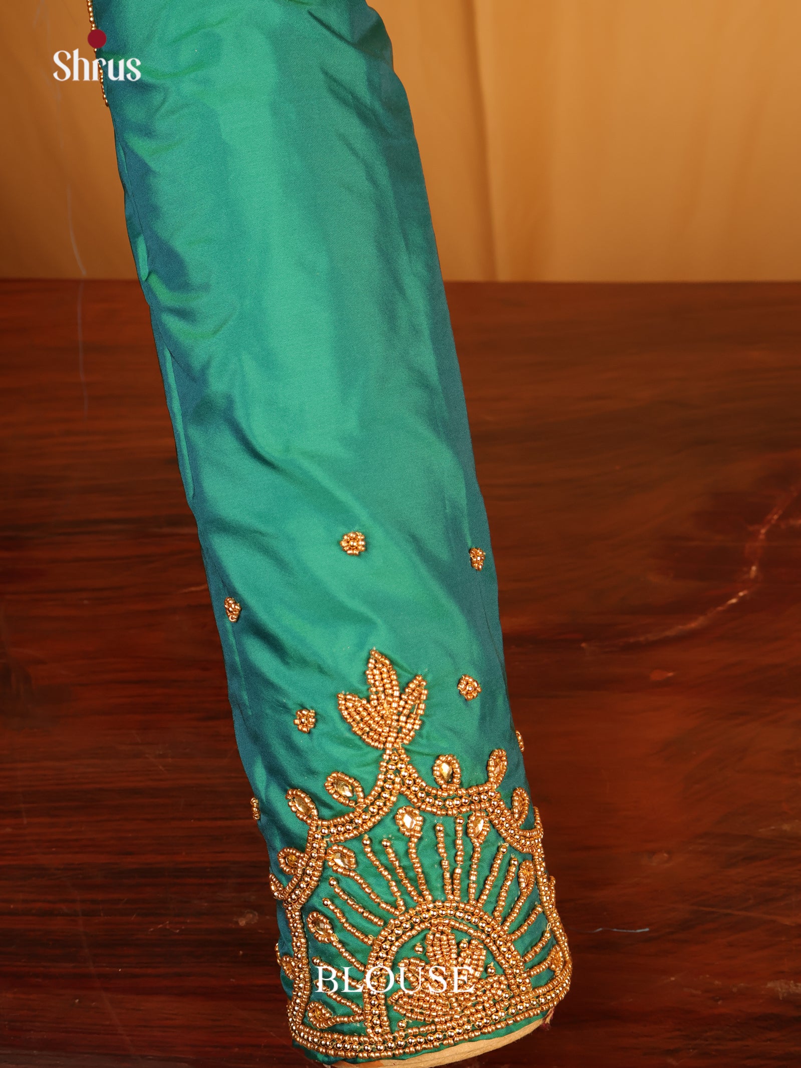 Green - Aari Blouse - Shop on Shrus.com