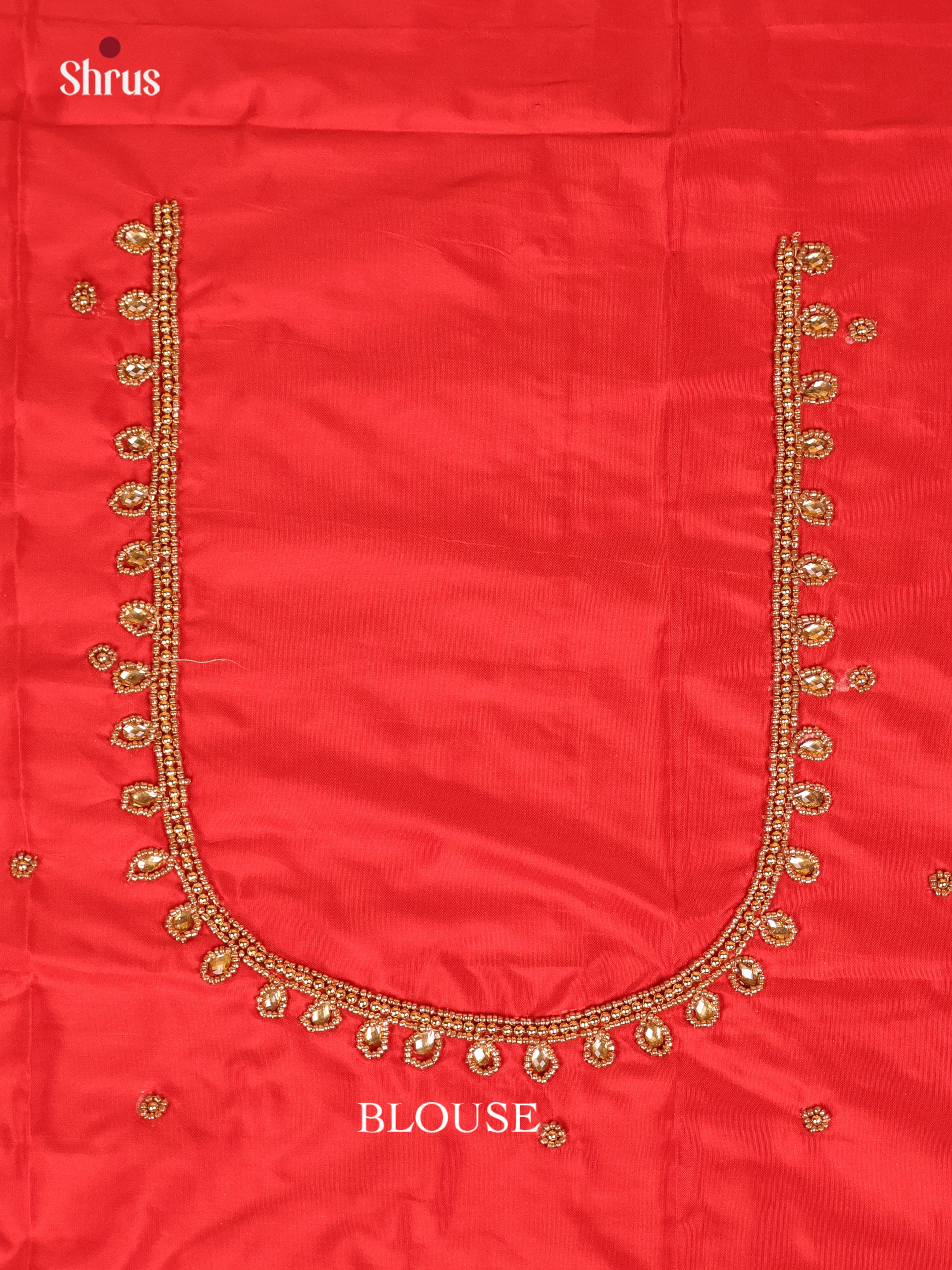 Red - Aari Blouse - Shop on Shrus.com