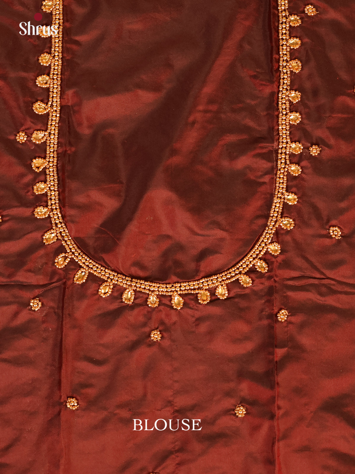 Brown - Aari Blouse - Shop on Shrus.com