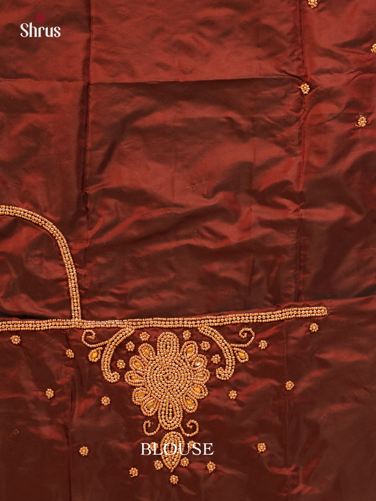 Brown - Aari Blouse - Shop on Shrus.com