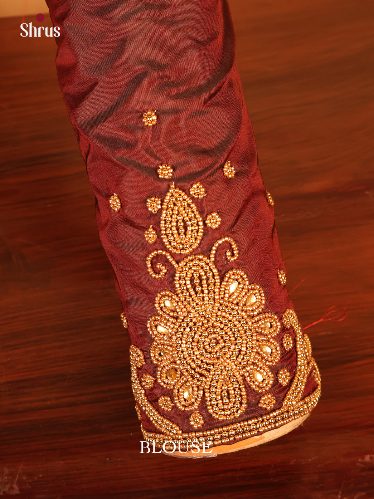 Brown - Aari Blouse - Shop on Shrus.com