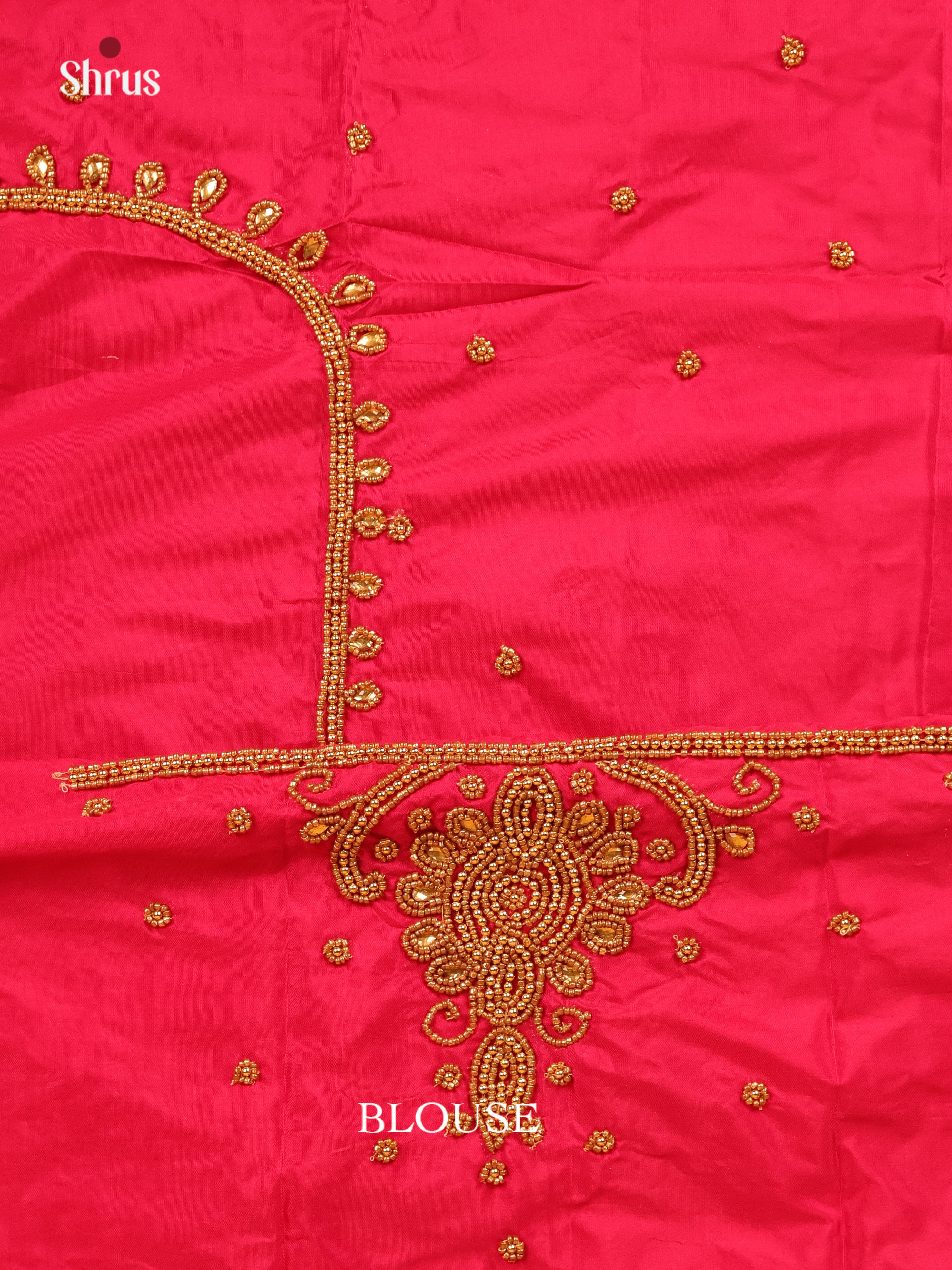 Pink - Aari Blouse - Shop on Shrus.com