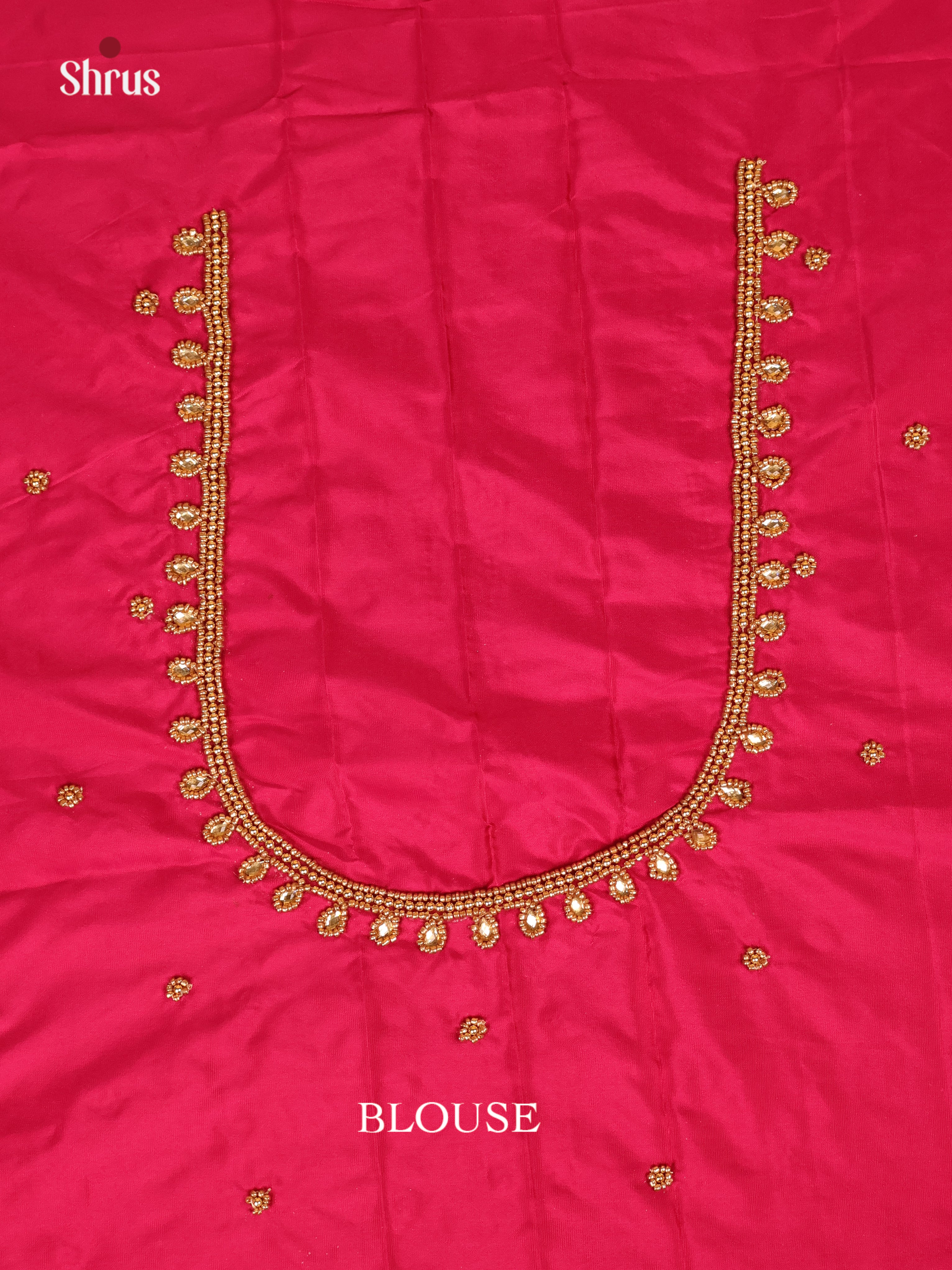 Pink - Aari Blouse - Shop on Shrus.com