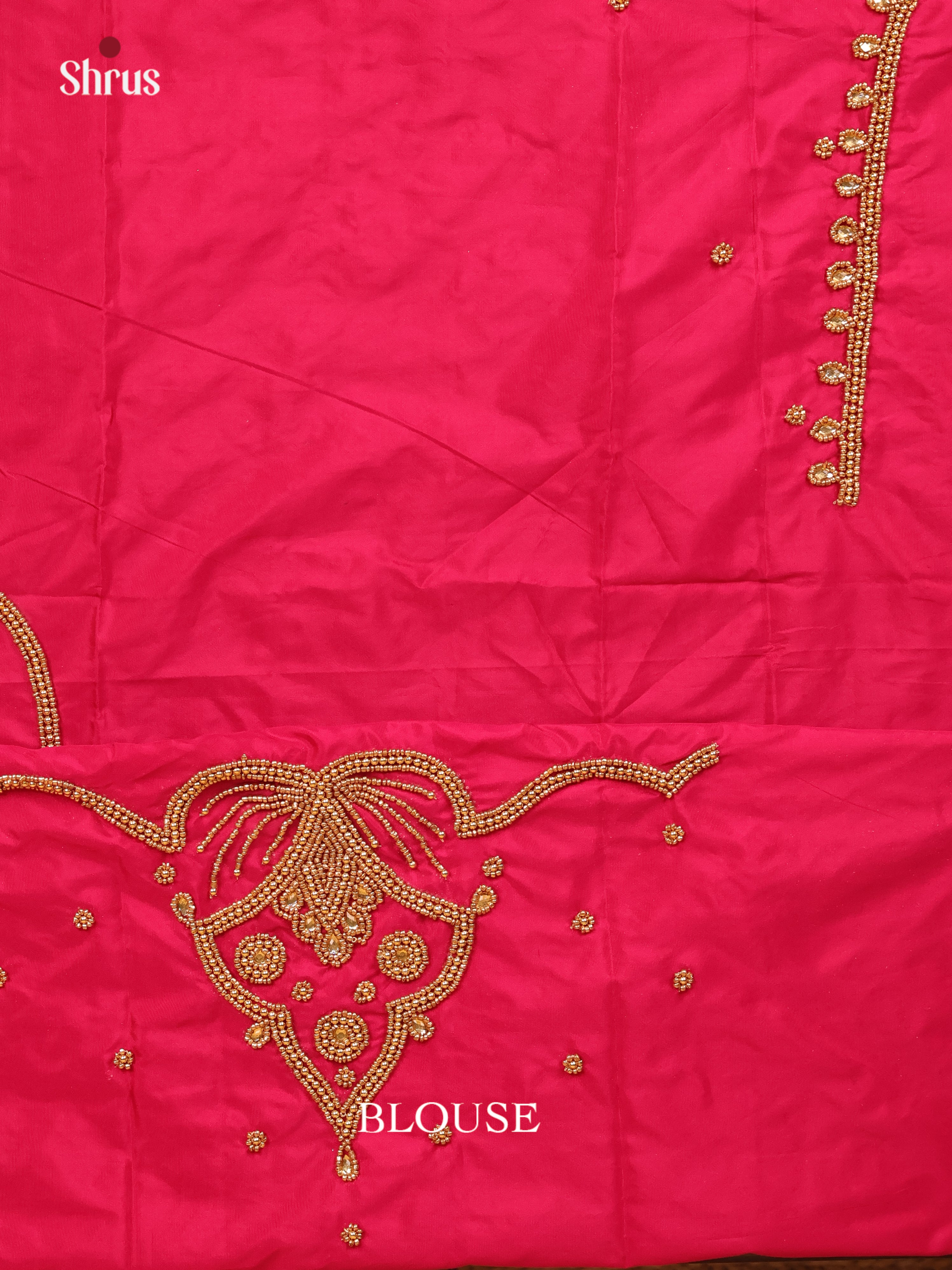 Pink - Aari Blouse - Shop on Shrus.com
