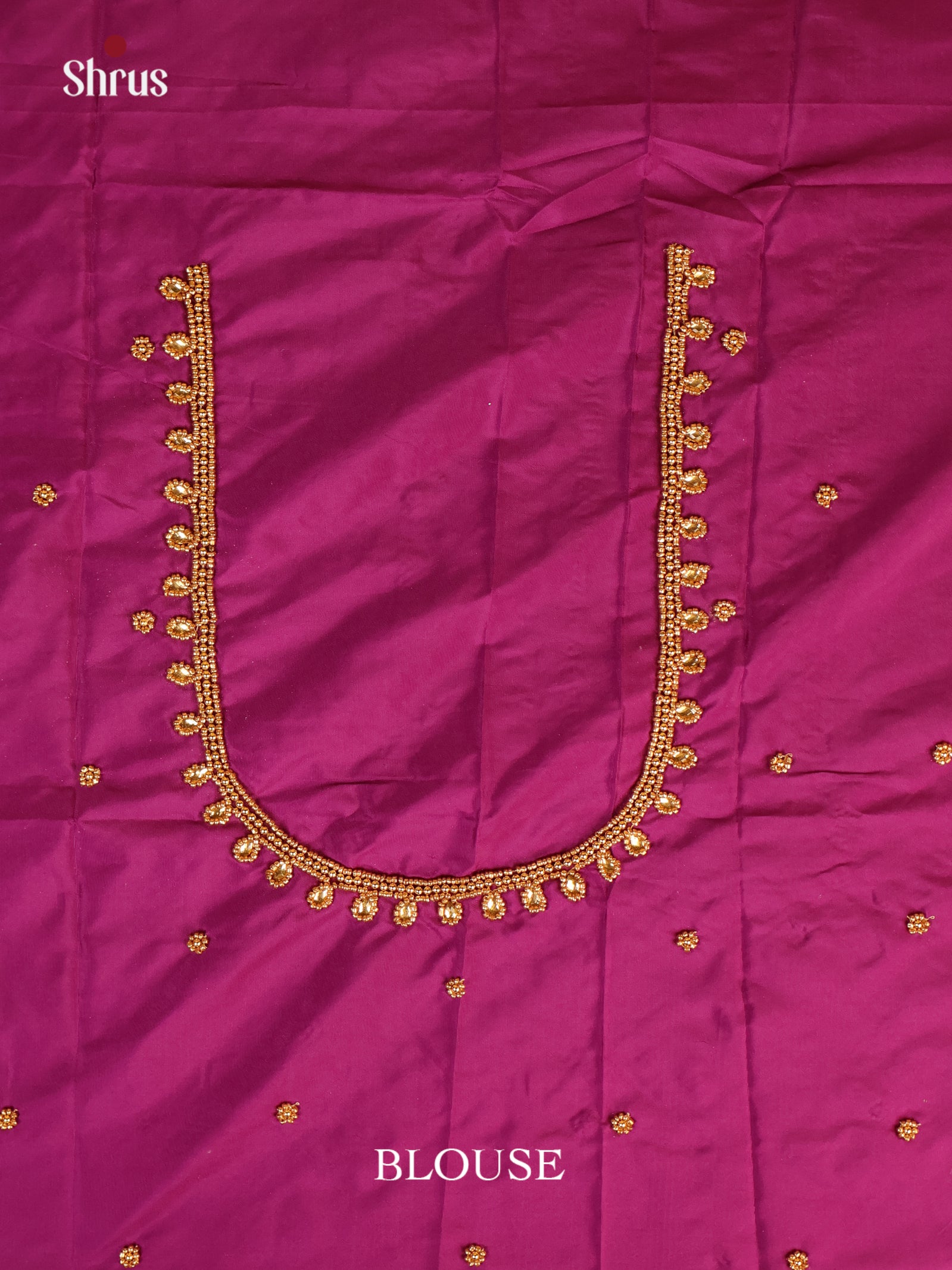 Purple - Aari Blouse - Shop on Shrus.com