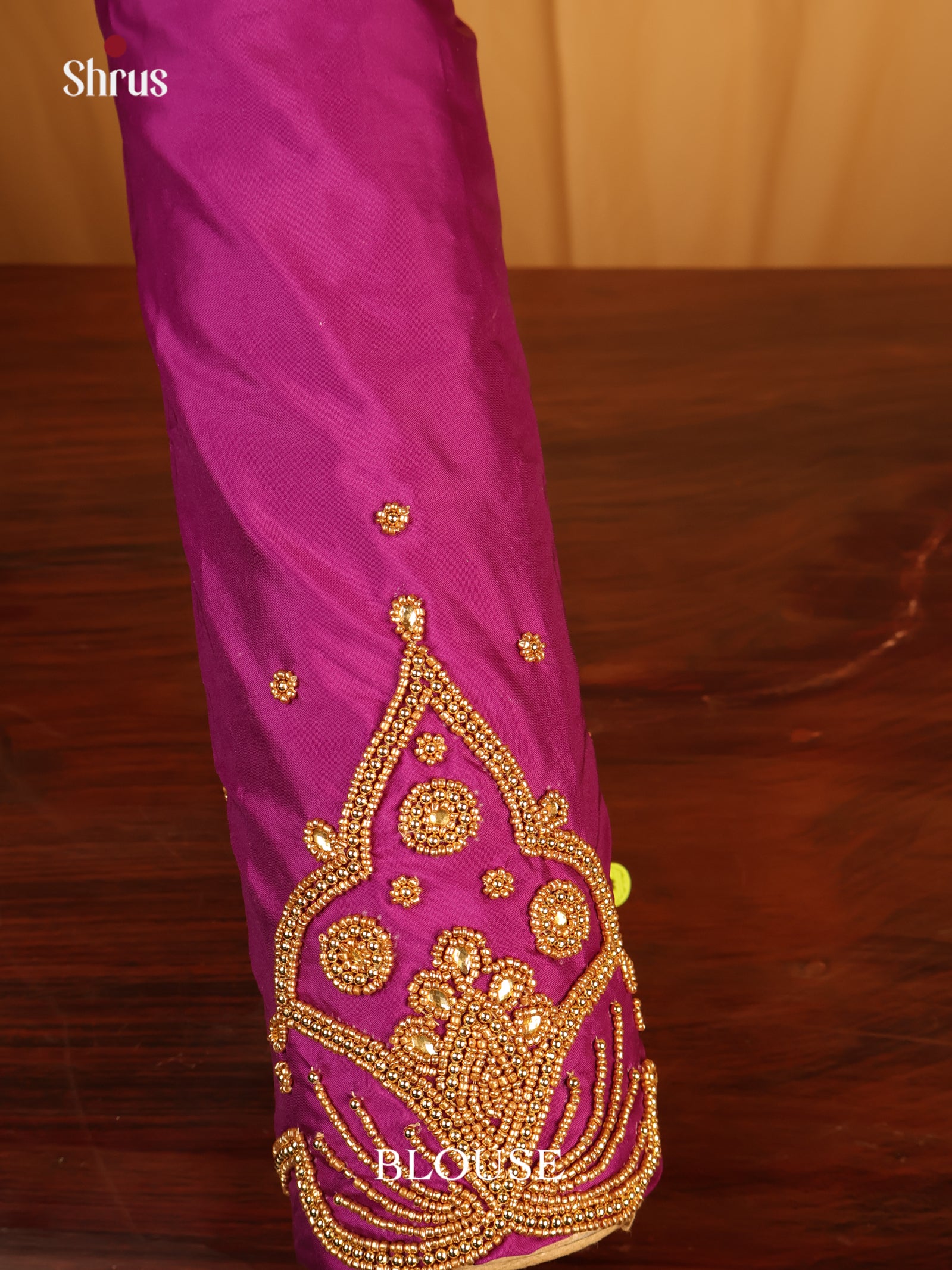 Purple - Aari Blouse - Shop on Shrus.com