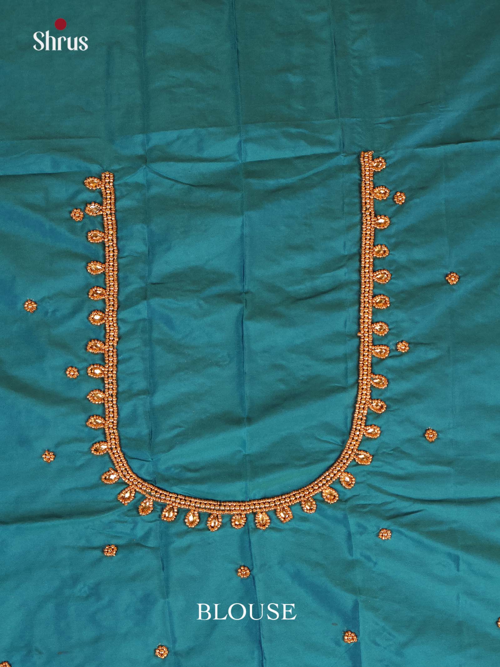 Teal - Aari Blouse - Shop on Shrus.com