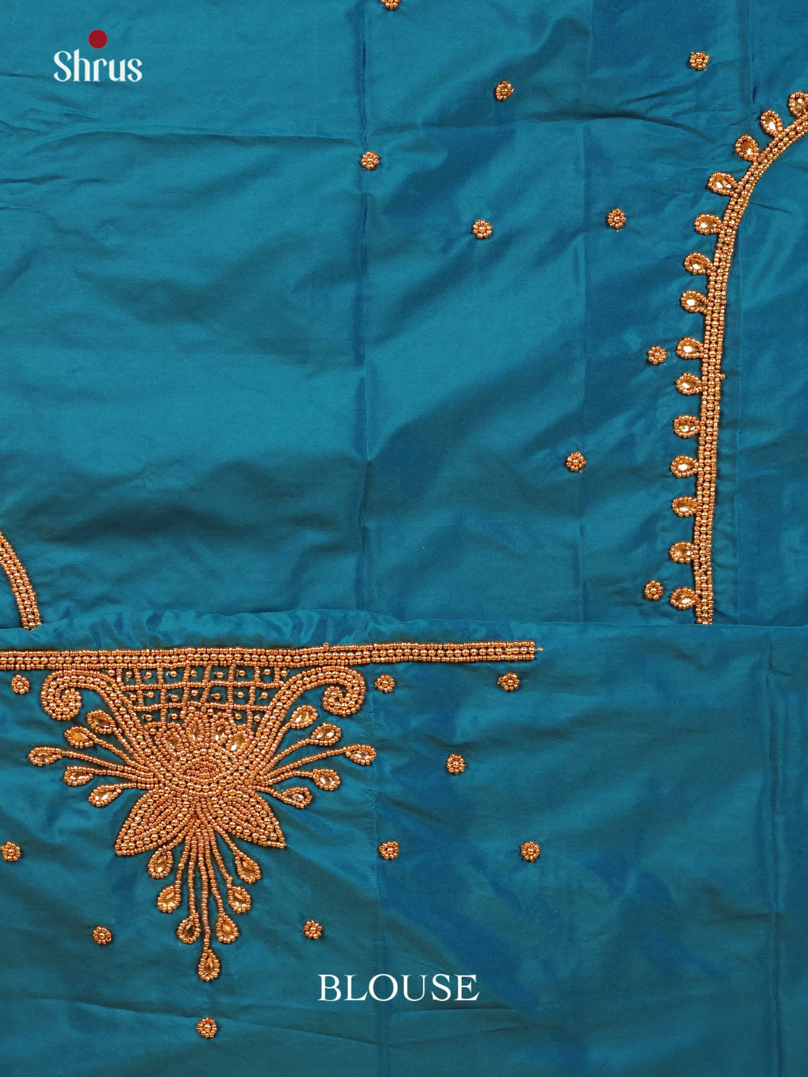 Teal - Aari Blouse - Shop on Shrus.com