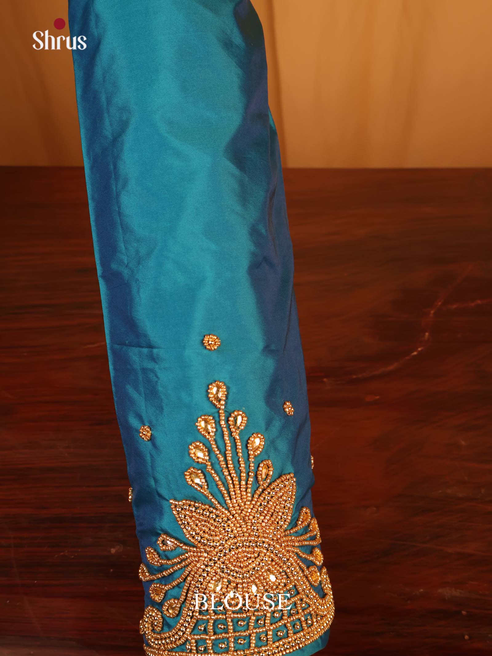 Teal - Aari Blouse - Shop on Shrus.com