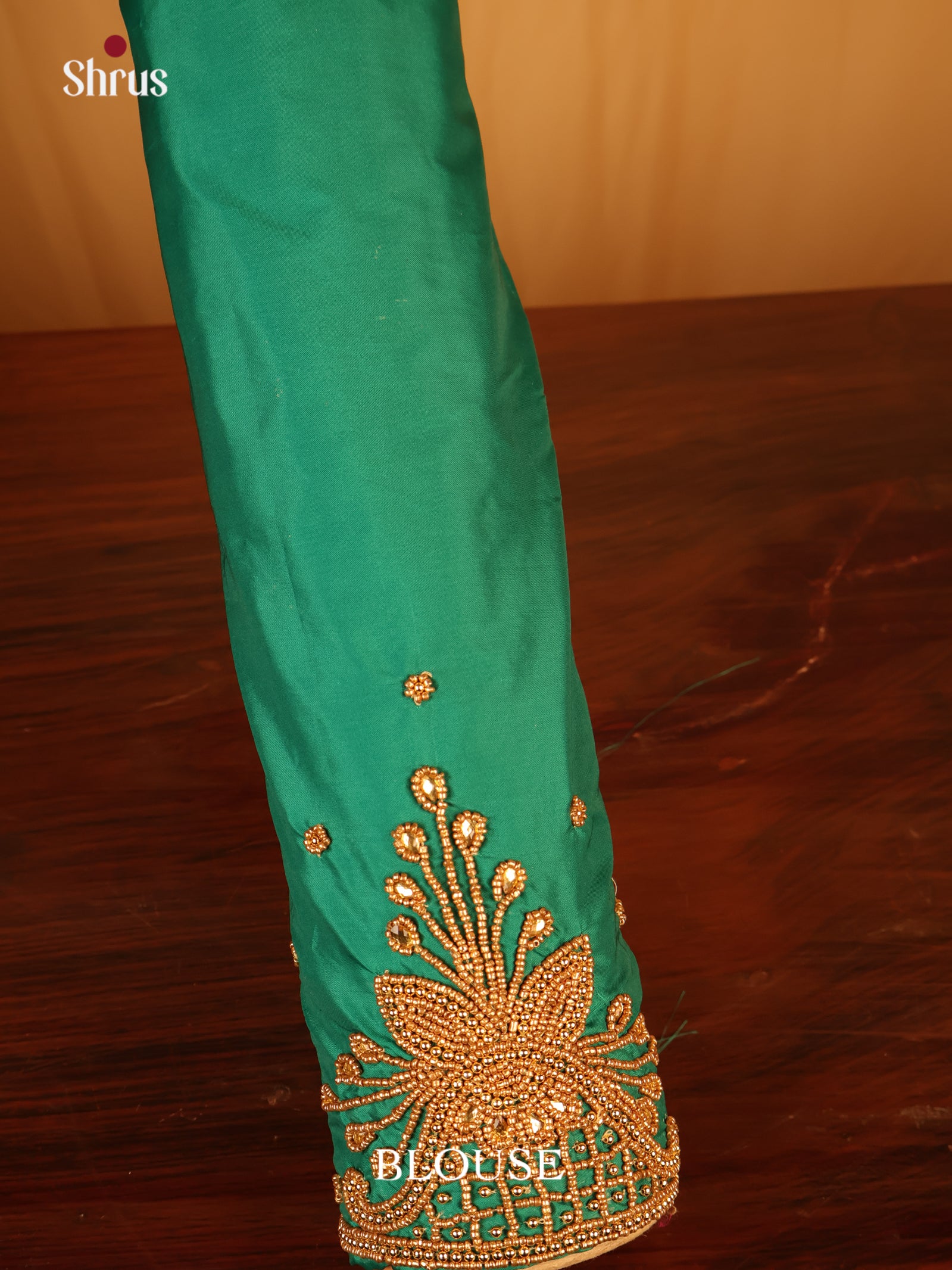 Green - Aari Blouse - Shop on Shrus.com