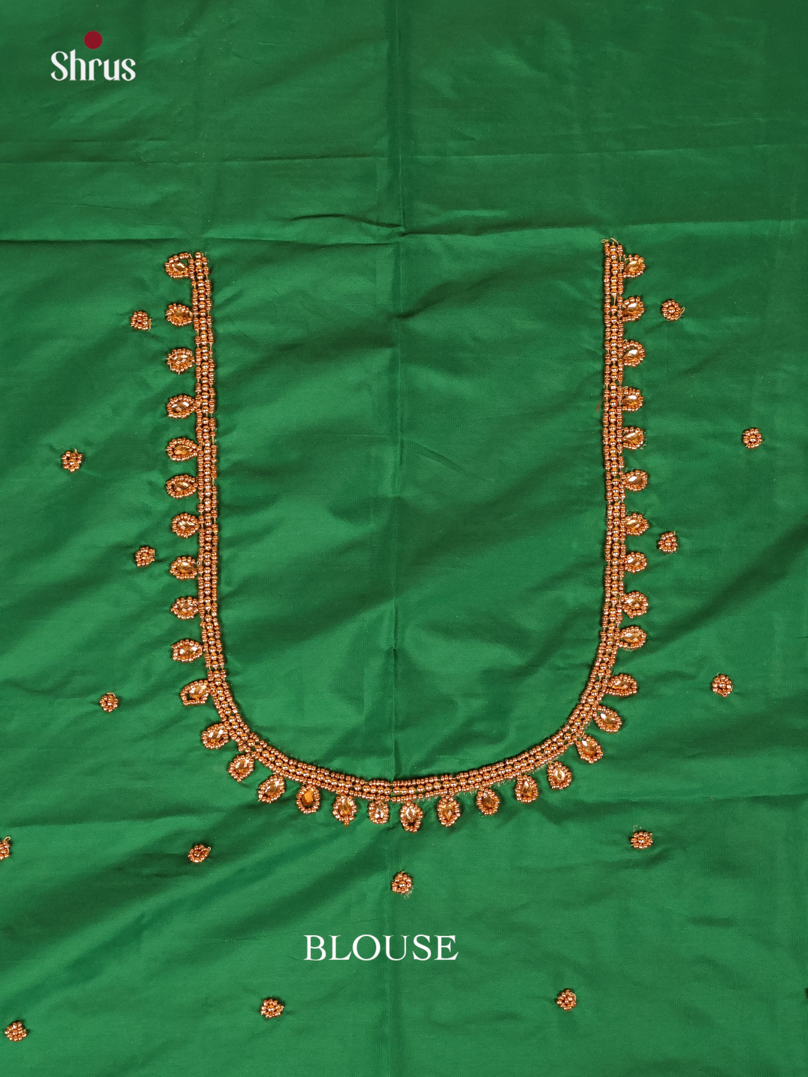 Green - Aari Blouse - Shop on Shrus.com