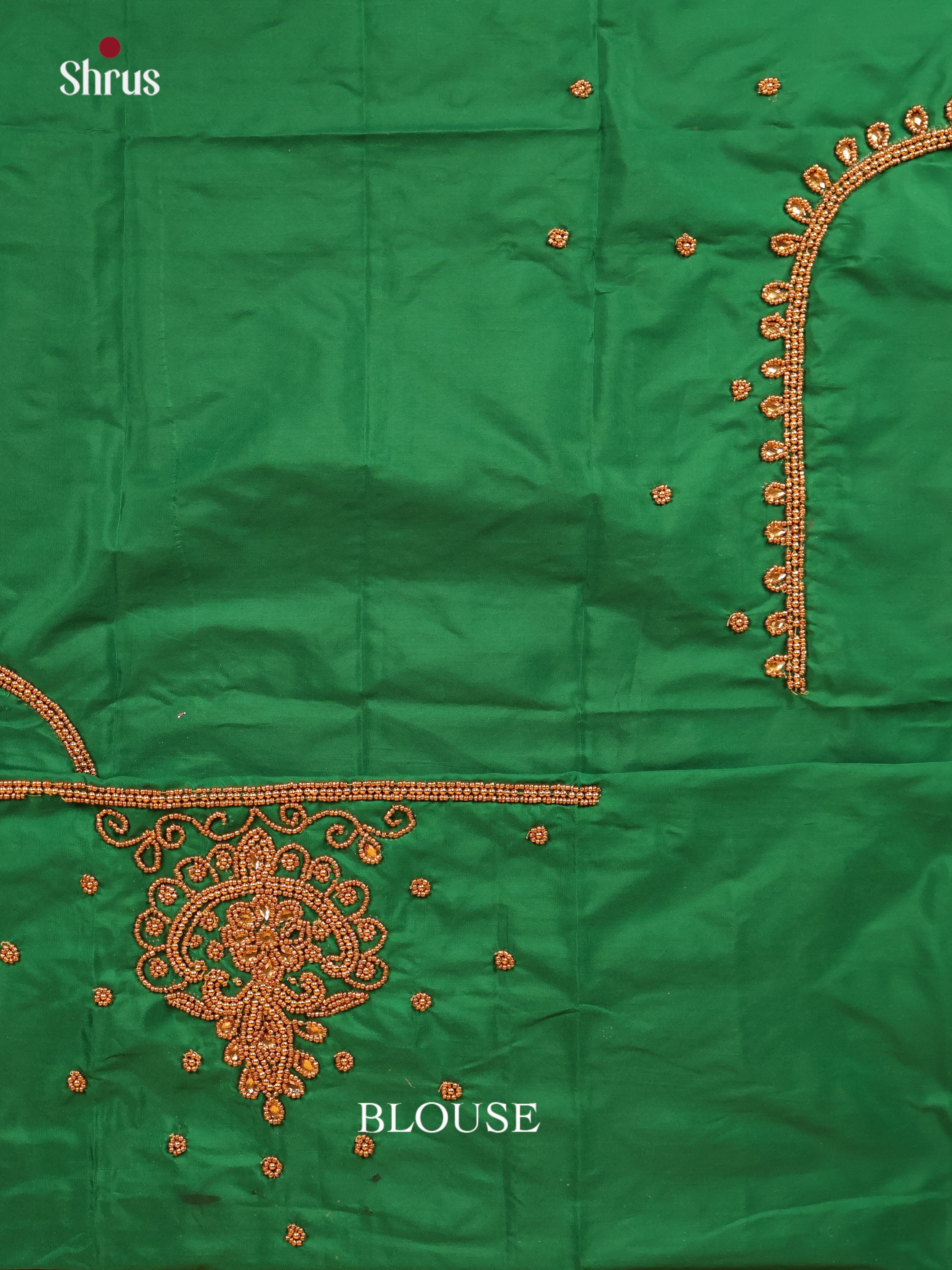 Green - Aari Blouse - Shop on Shrus.com