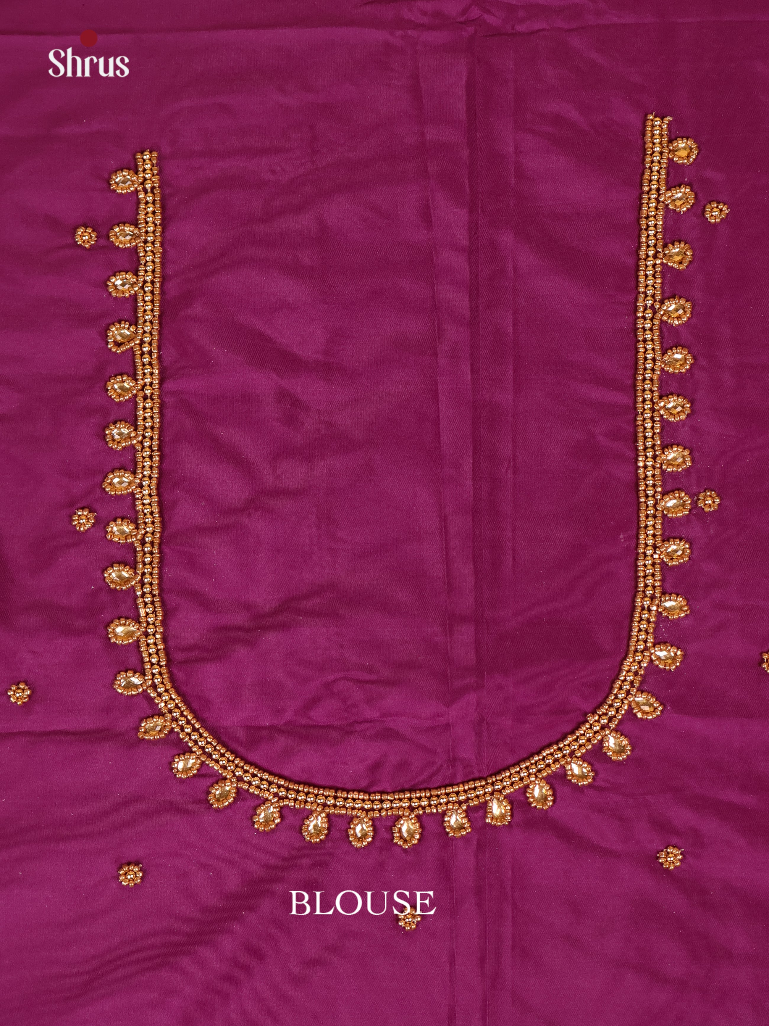 Purple - Aari Blouse - Shop on Shrus.com