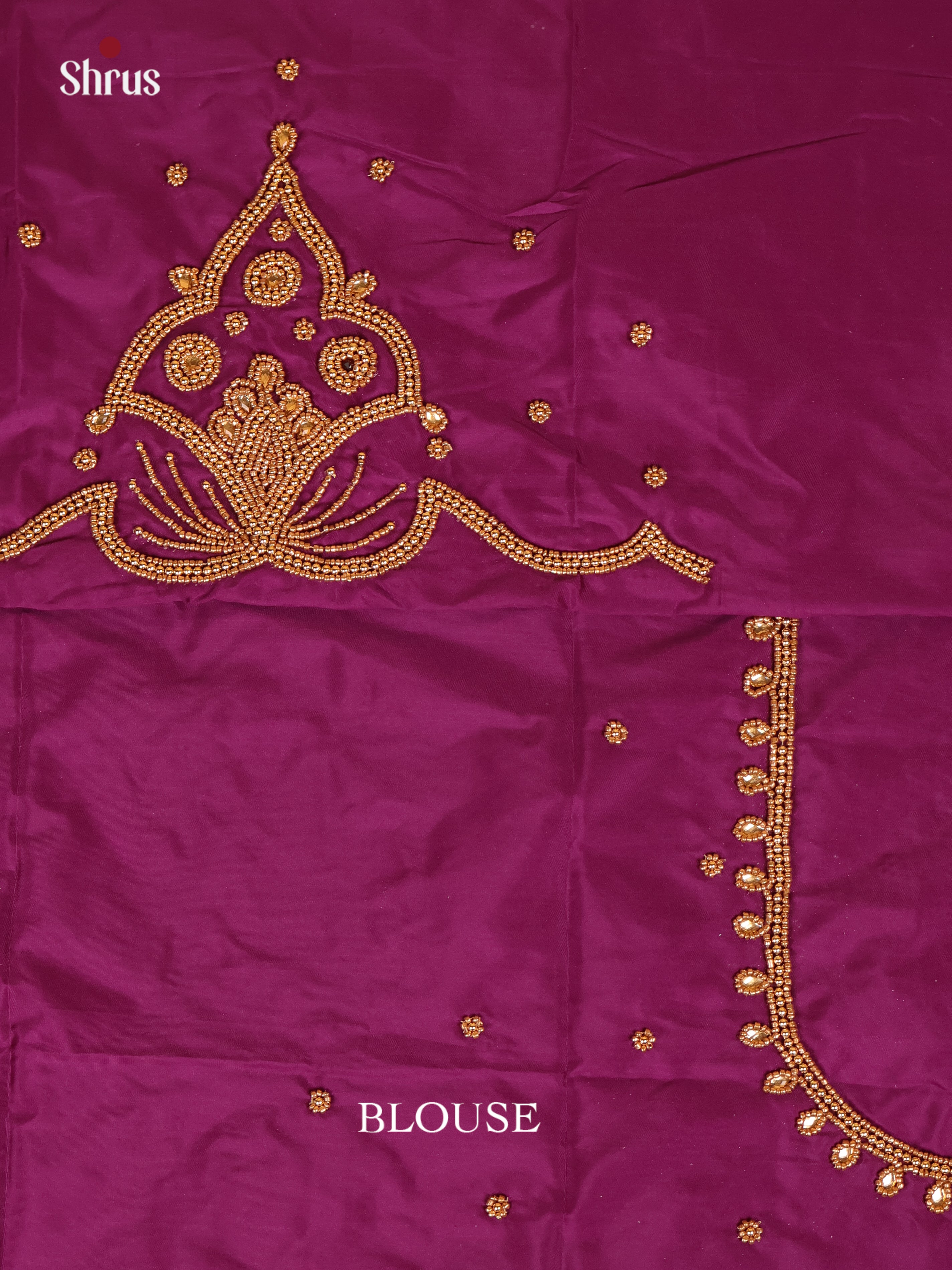 Purple - Aari Blouse - Shop on Shrus.com