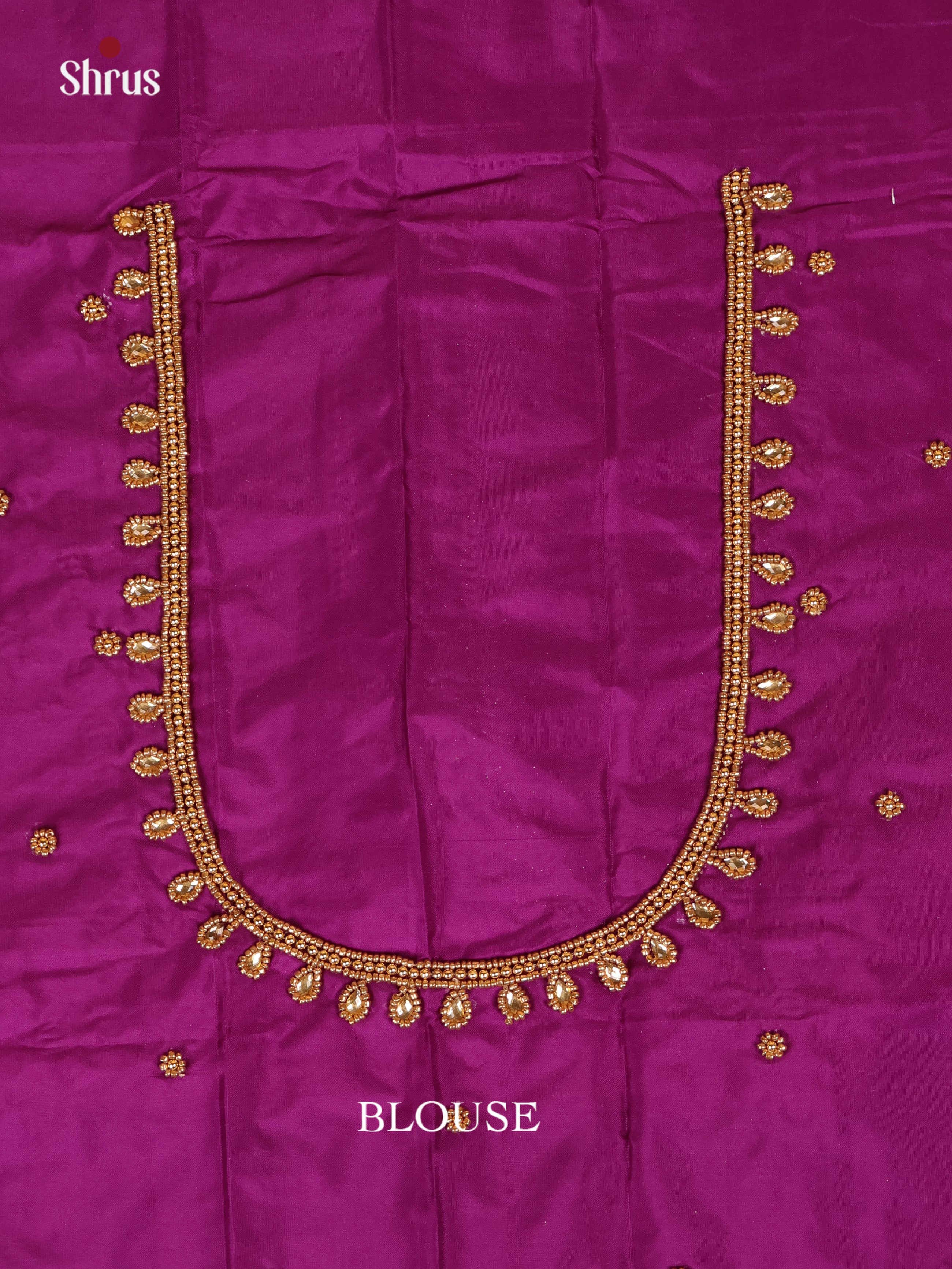 Purple - Aari Blouse - Shop on Shrus.com