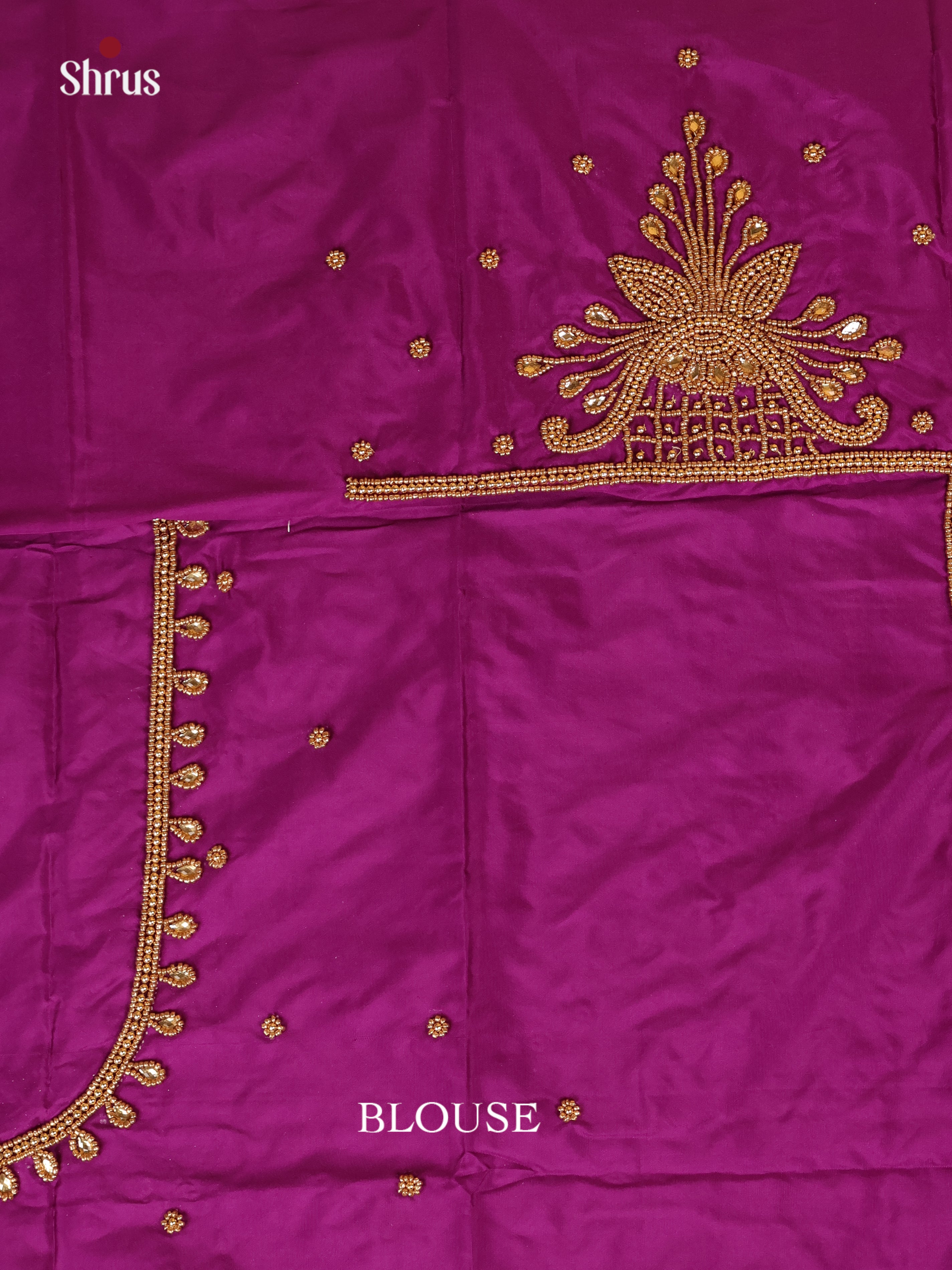 Purple - Aari Blouse - Shop on Shrus.com