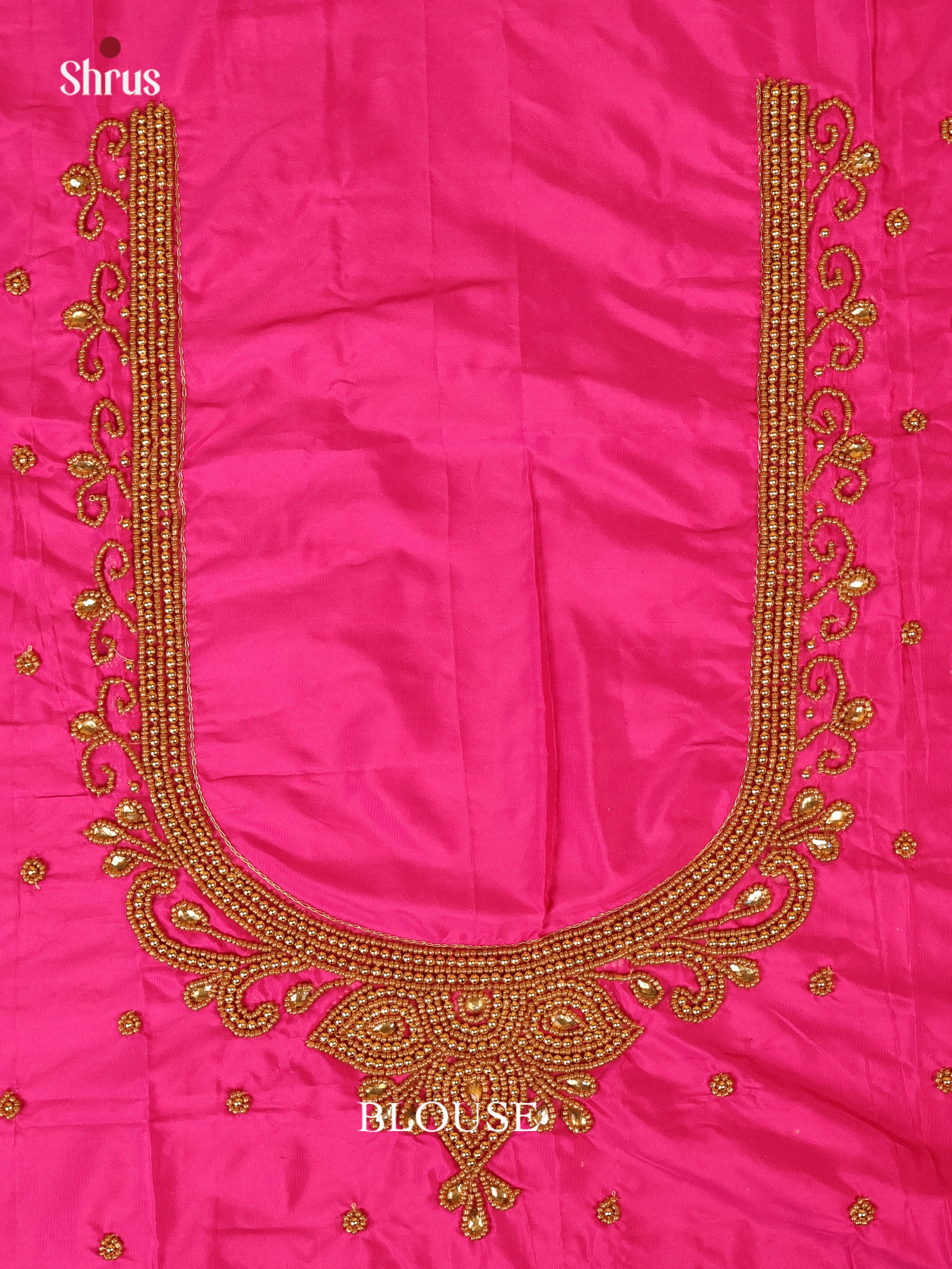 Pink - Aari Blouse - Shop on Shrus.com