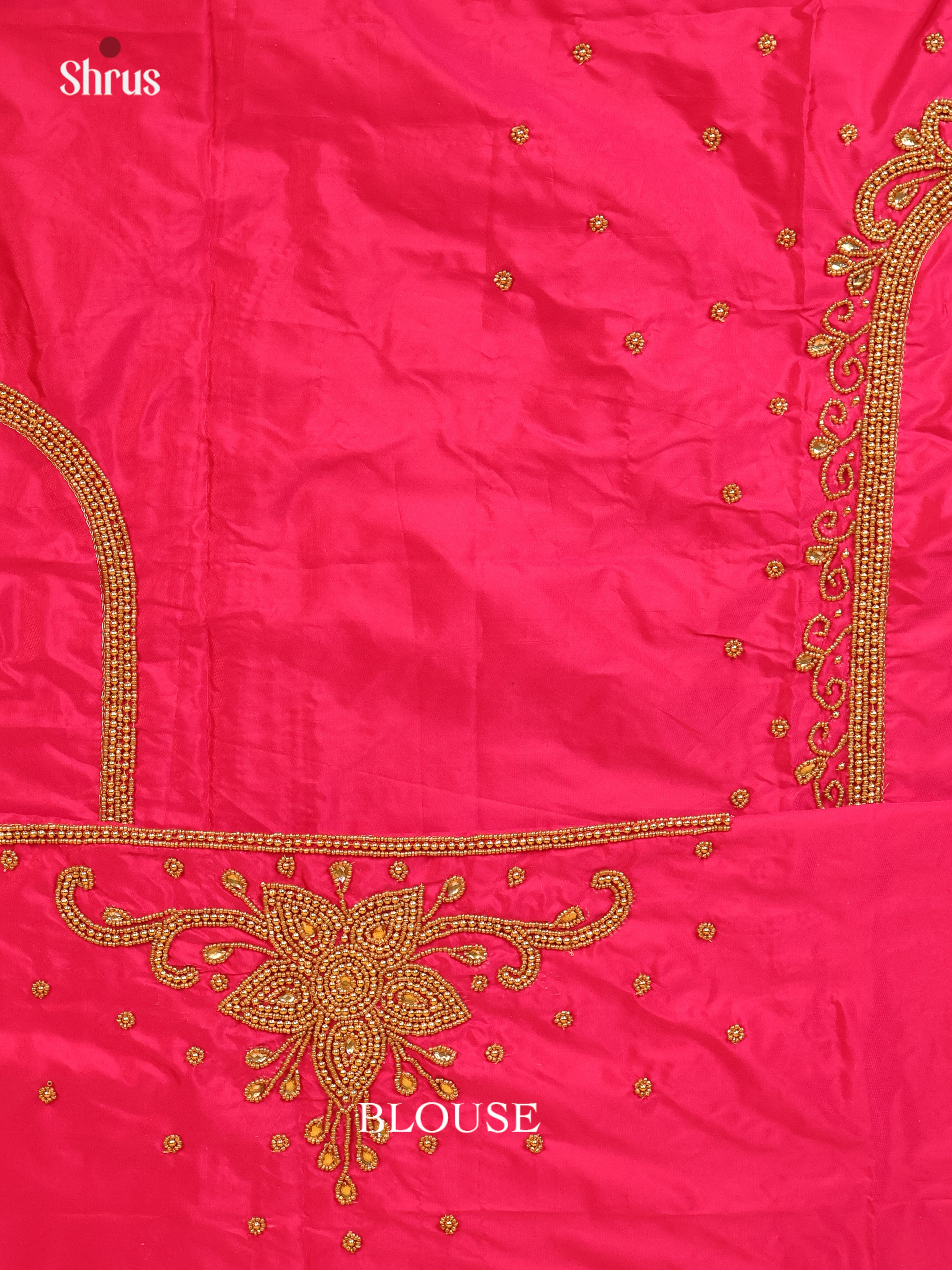Pink - Aari Blouse - Shop on Shrus.com