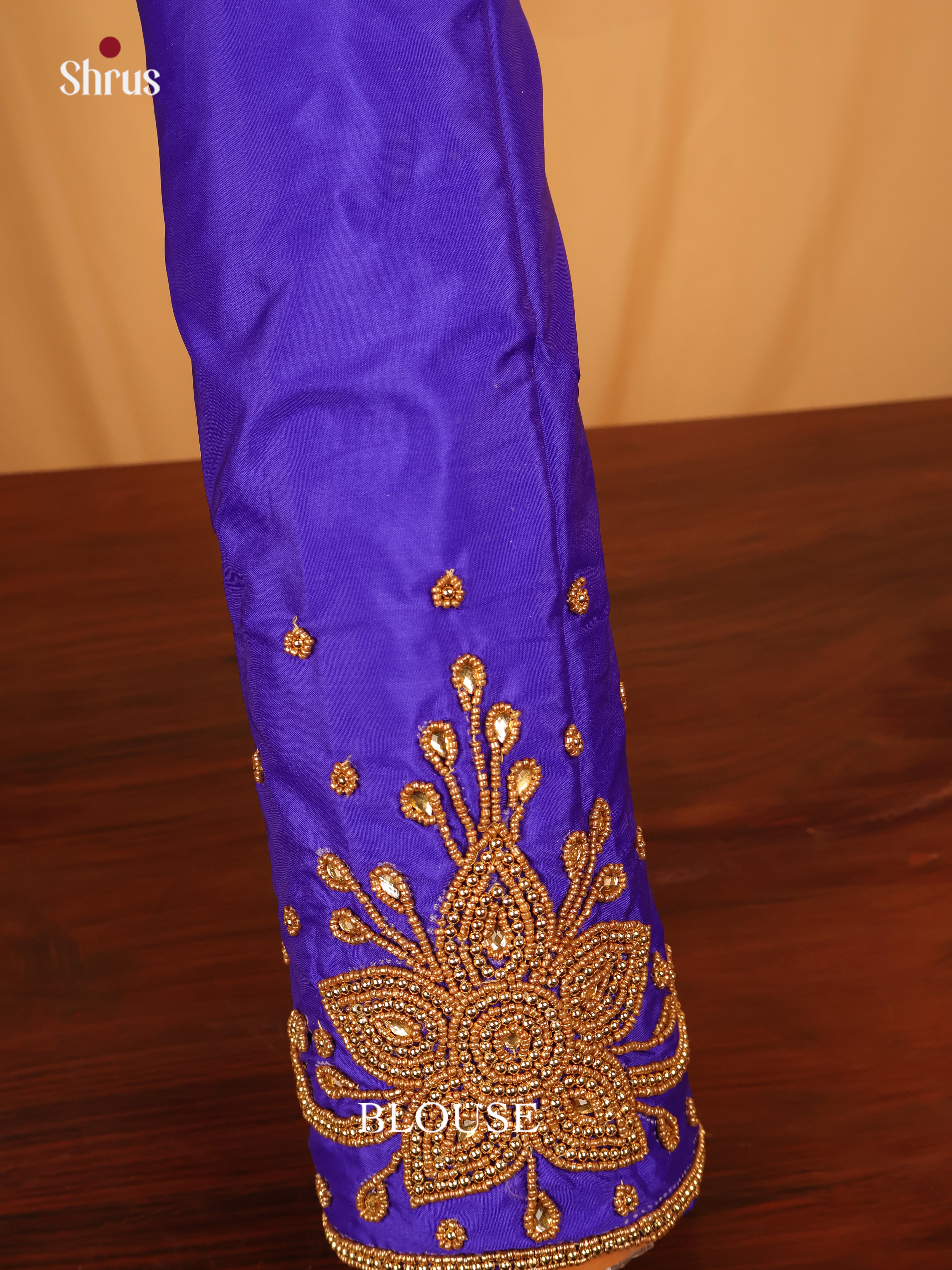 Purple - Aari Blouse - Shop on Shrus.com