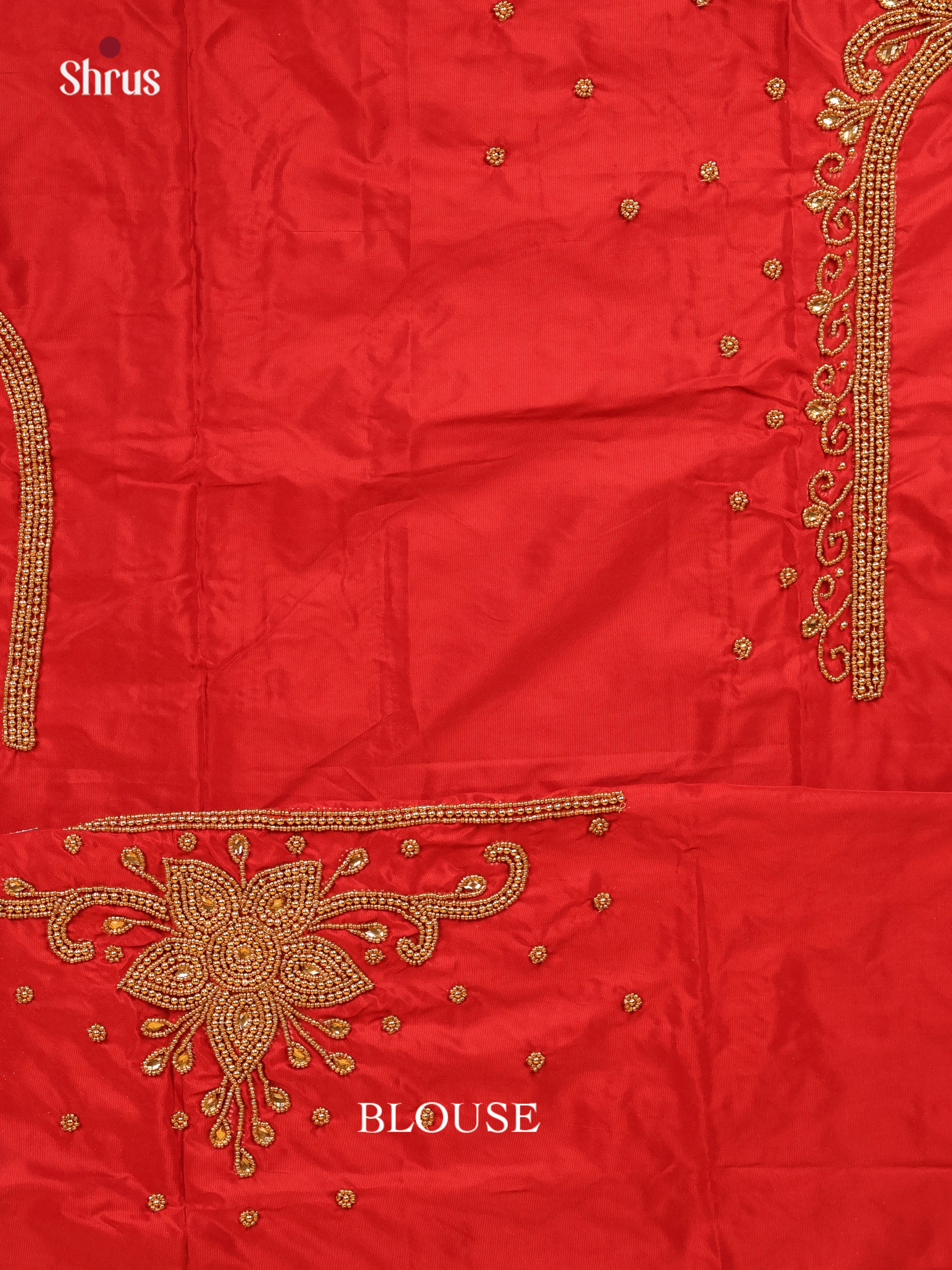 Red- Aari Blouse - Shop on Shrus.com