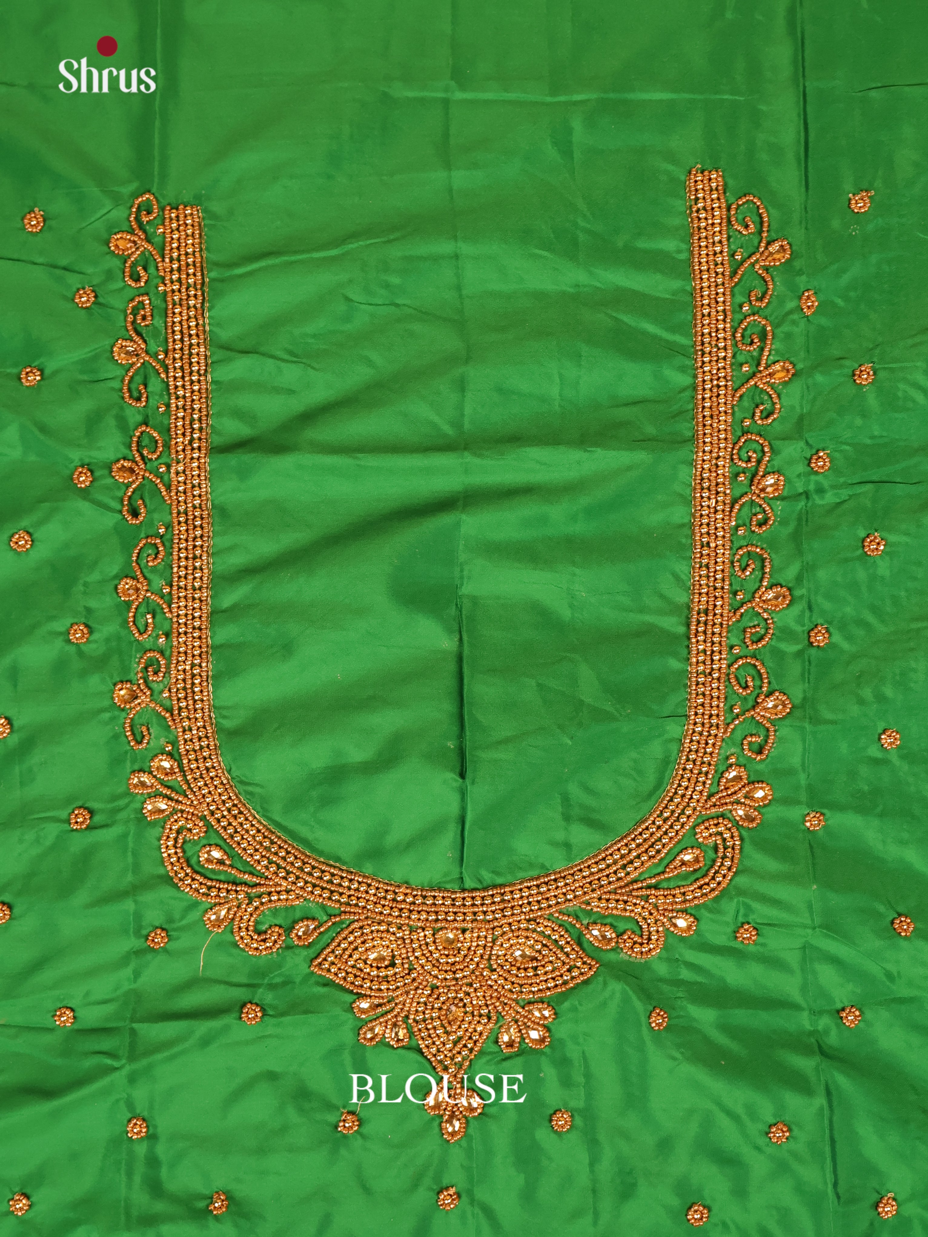Green - Aari Blouse - Shop on Shrus.com