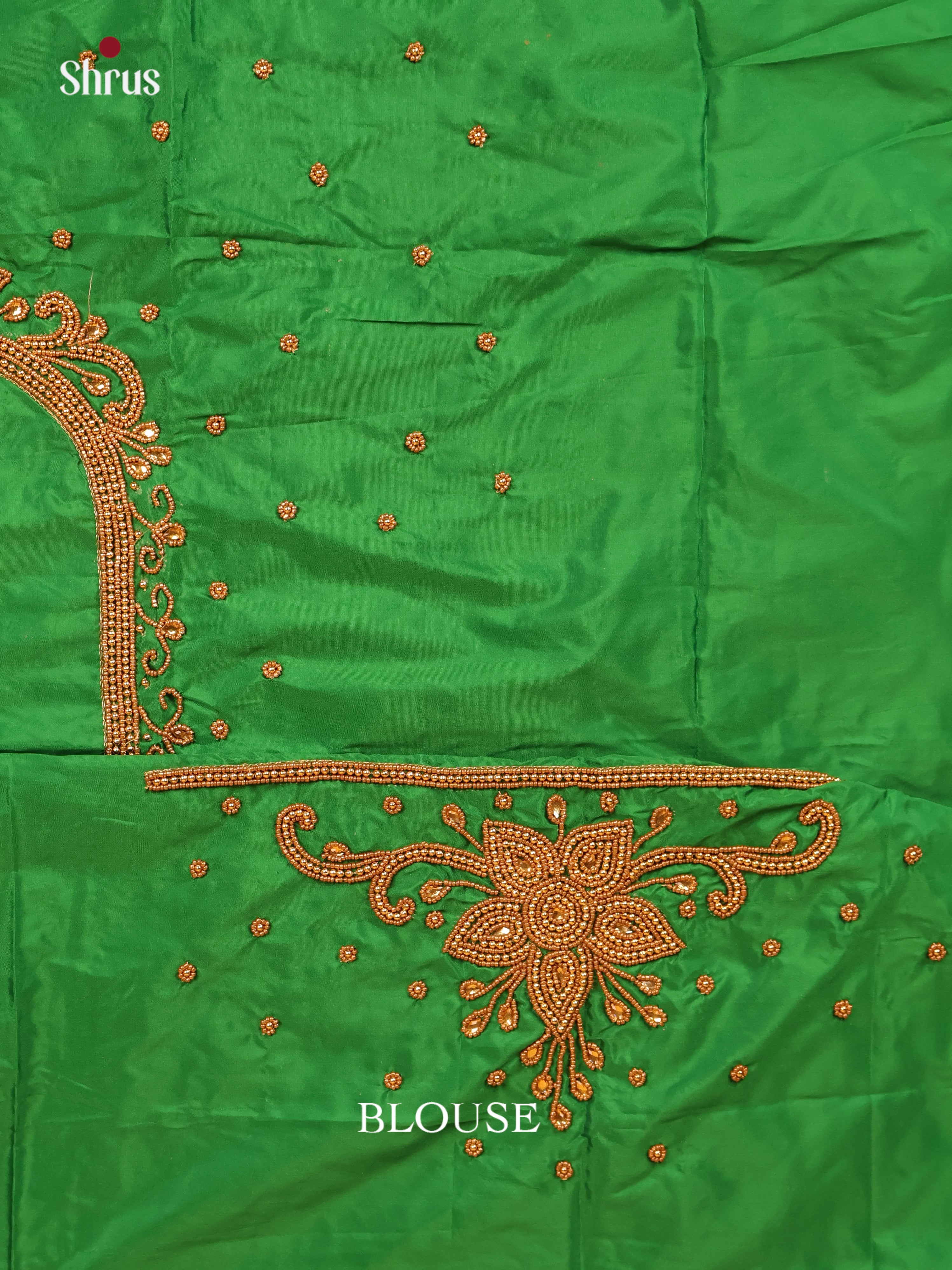 Green - Aari Blouse - Shop on Shrus.com