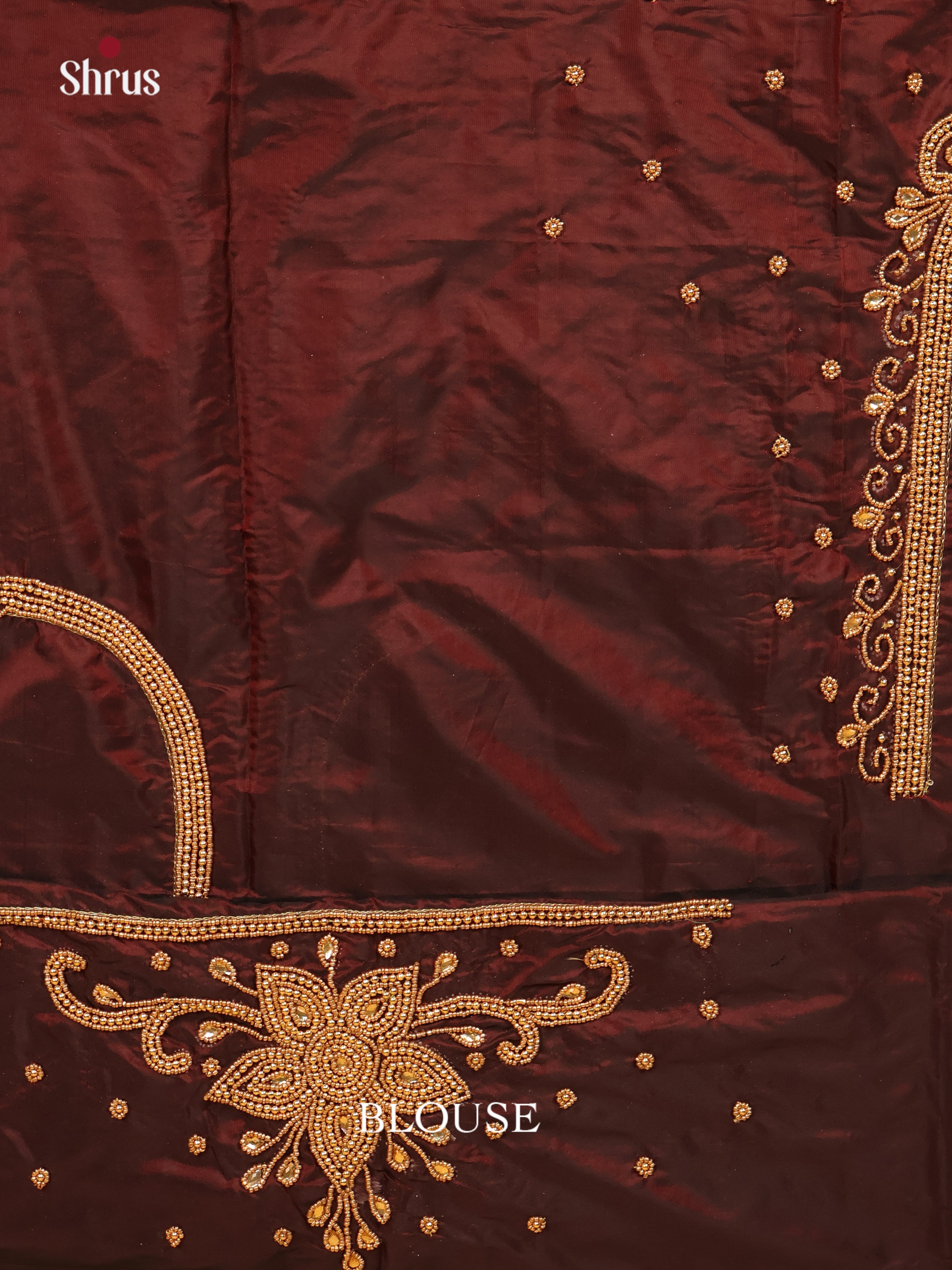 Brown - Aari Blouse - Shop on Shrus.com