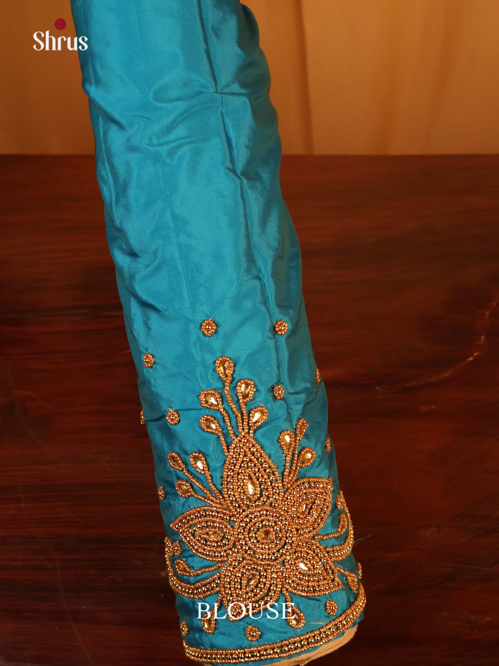 Teal - Aari Blouse - Shop on Shrus.com