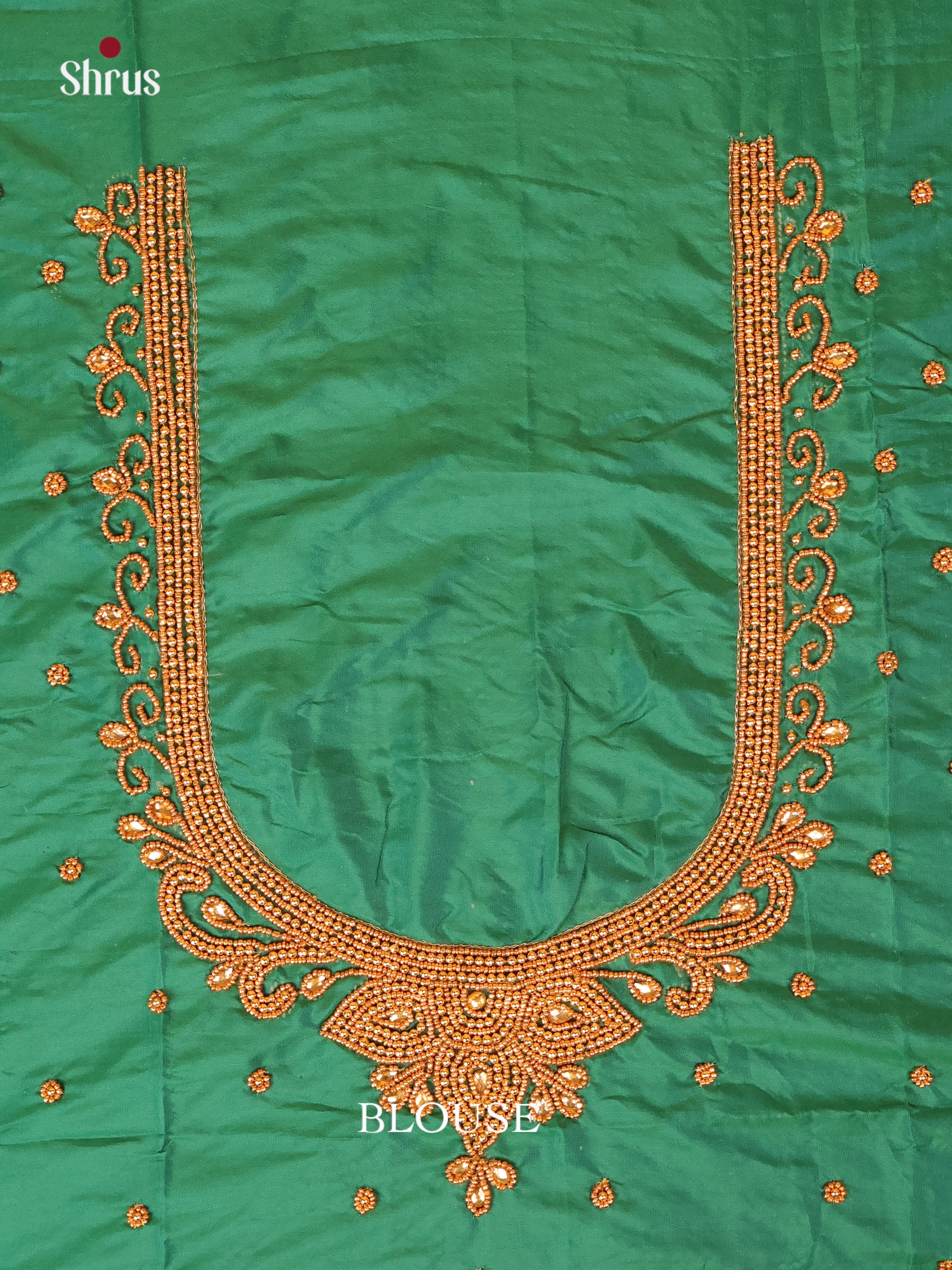 Green - Aari Blouse - Shop on Shrus.com