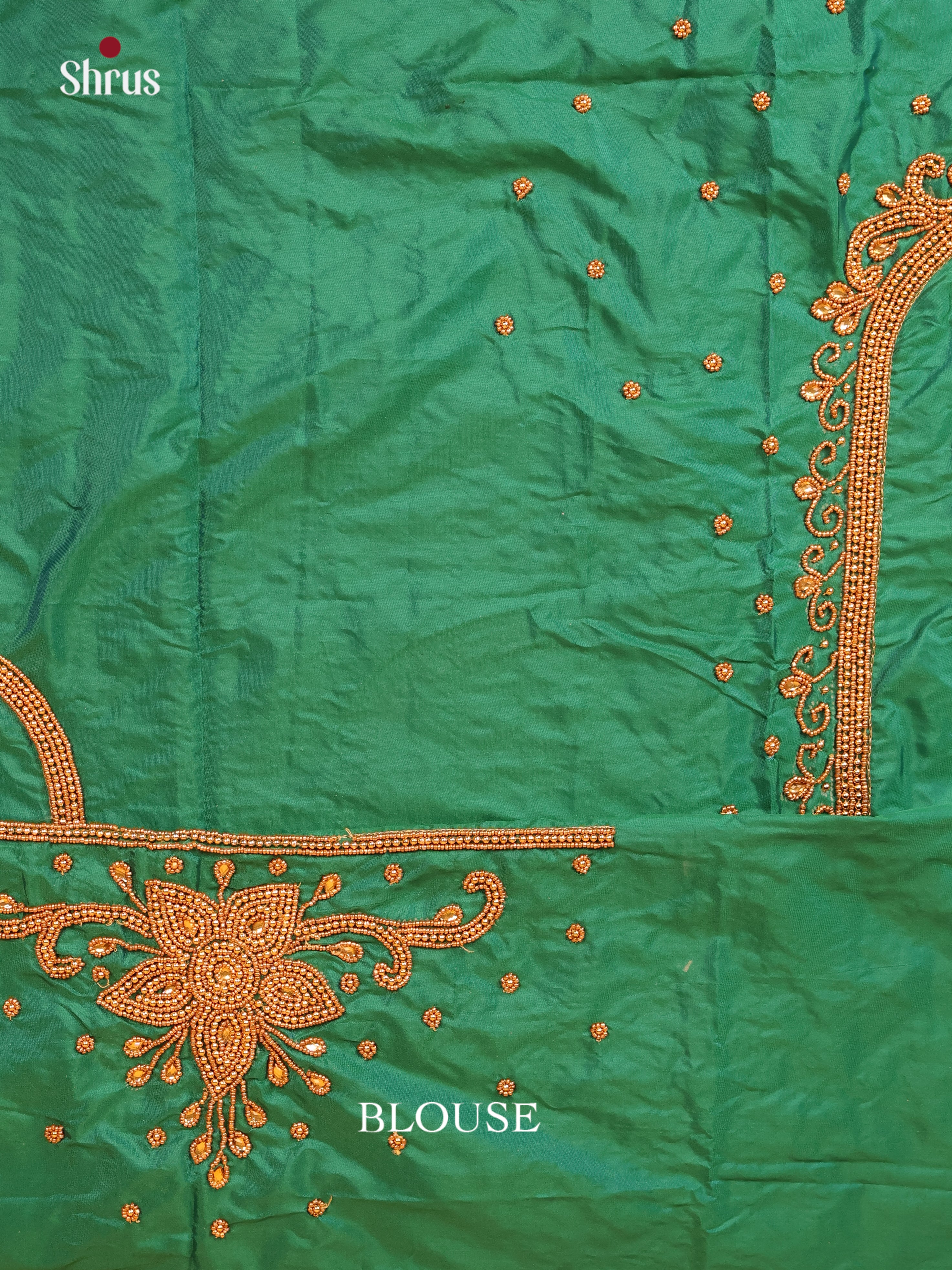 Green - Aari Blouse - Shop on Shrus.com