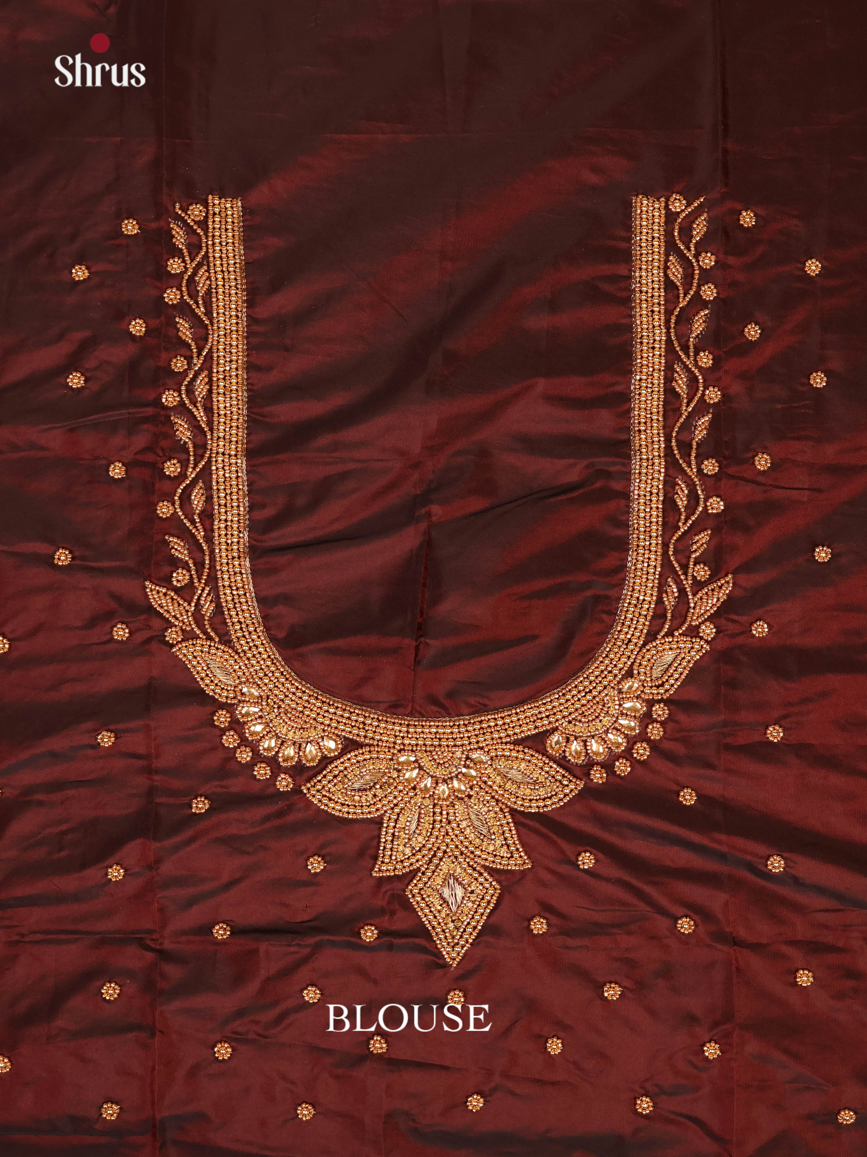 Brown - Aari Blouse - Shop on Shrus.com