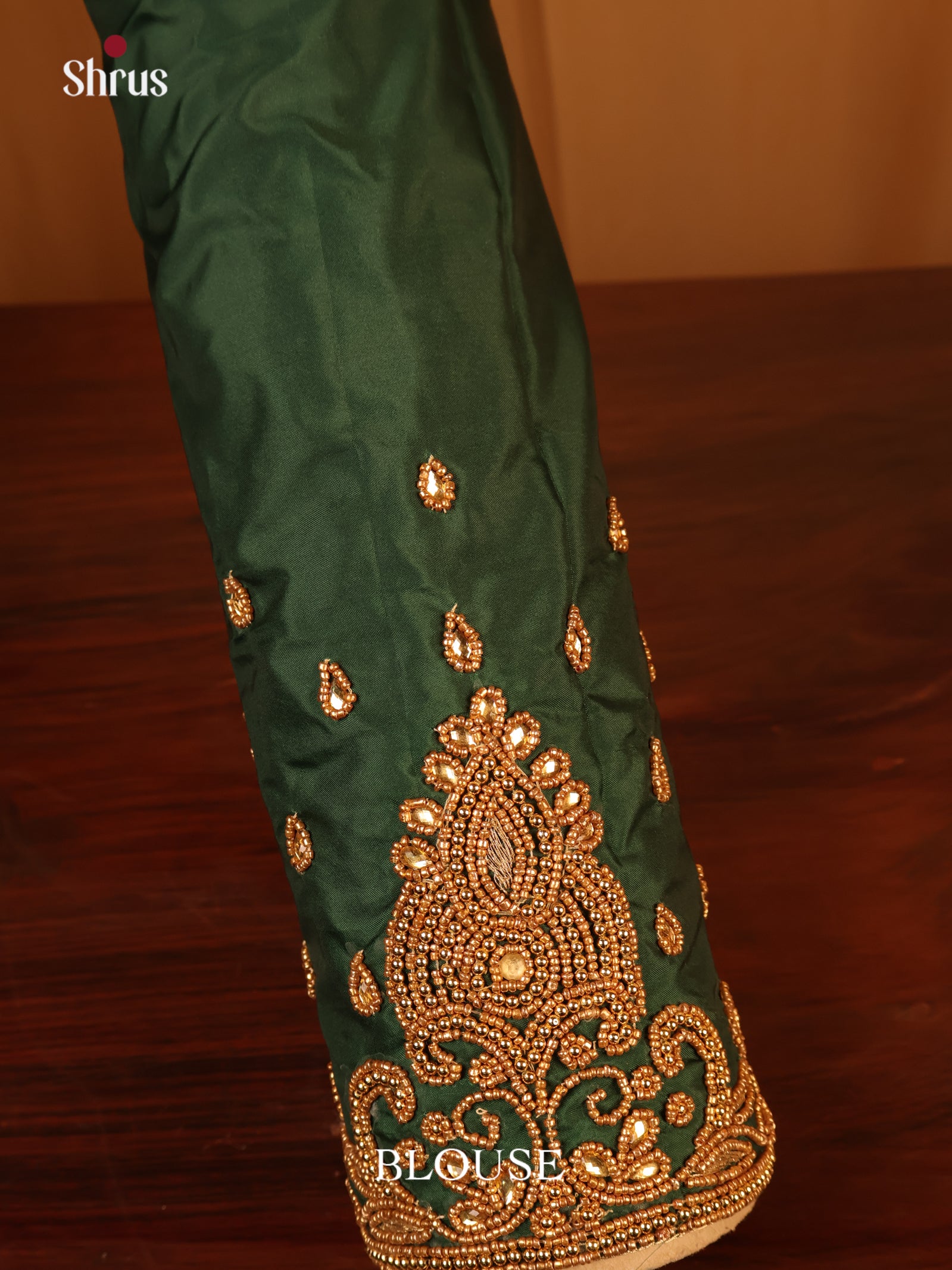 Green - Aari Blouse - Shop on Shrus.com