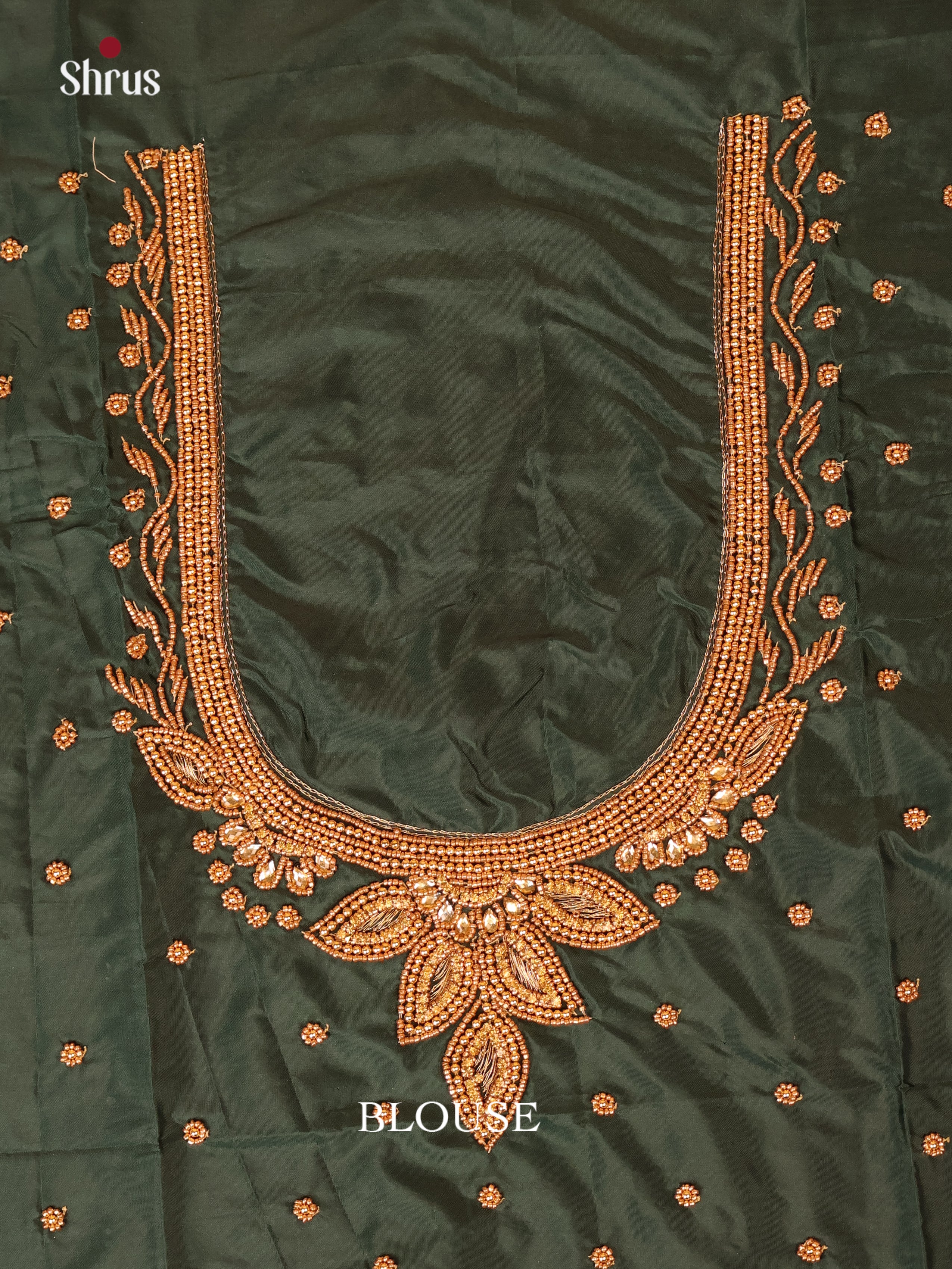 Dark Green - Aari Blouse - Shop on Shrus.com
