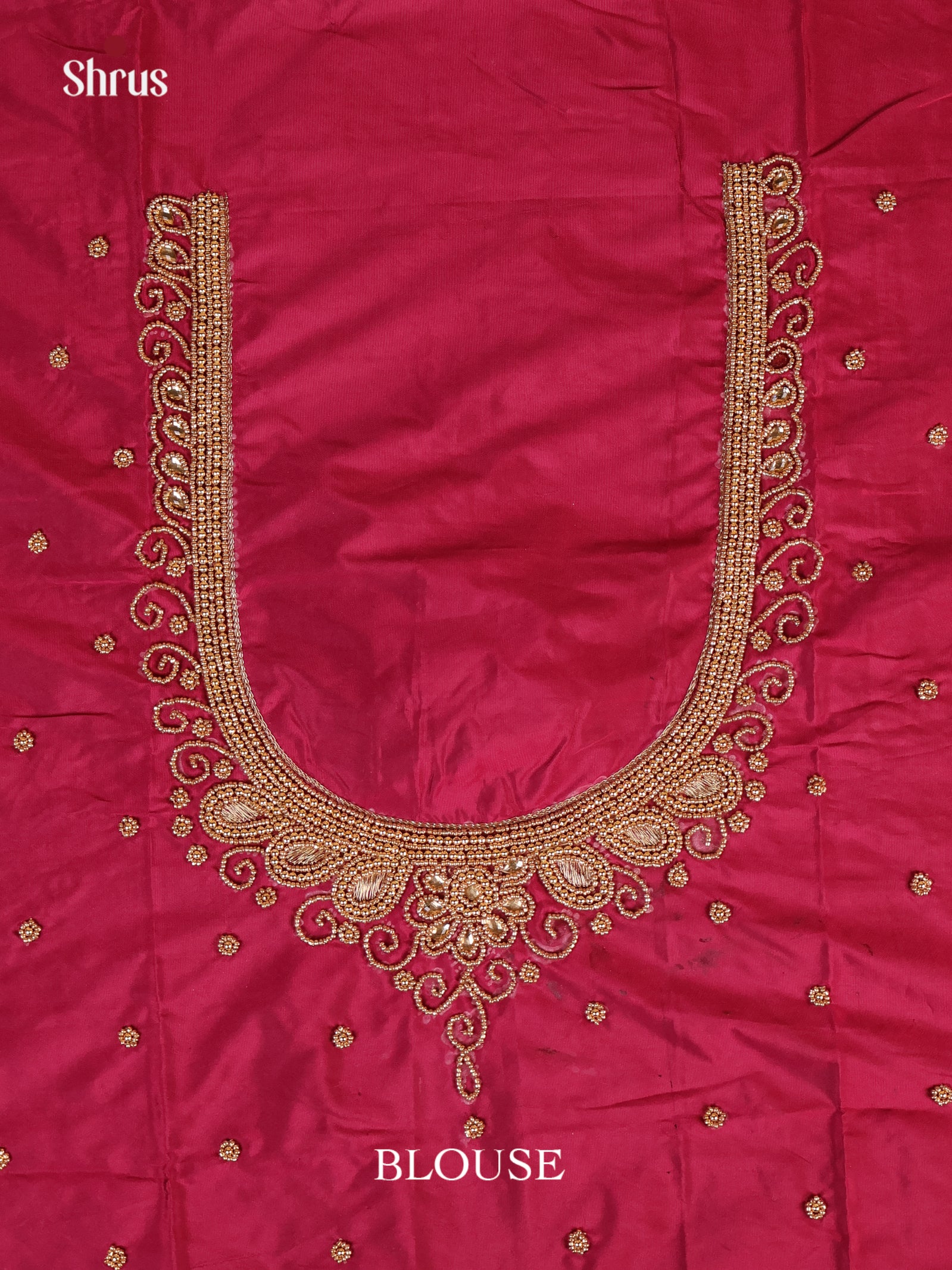 Maroon - Aari Blouse - Shop on Shrus.com