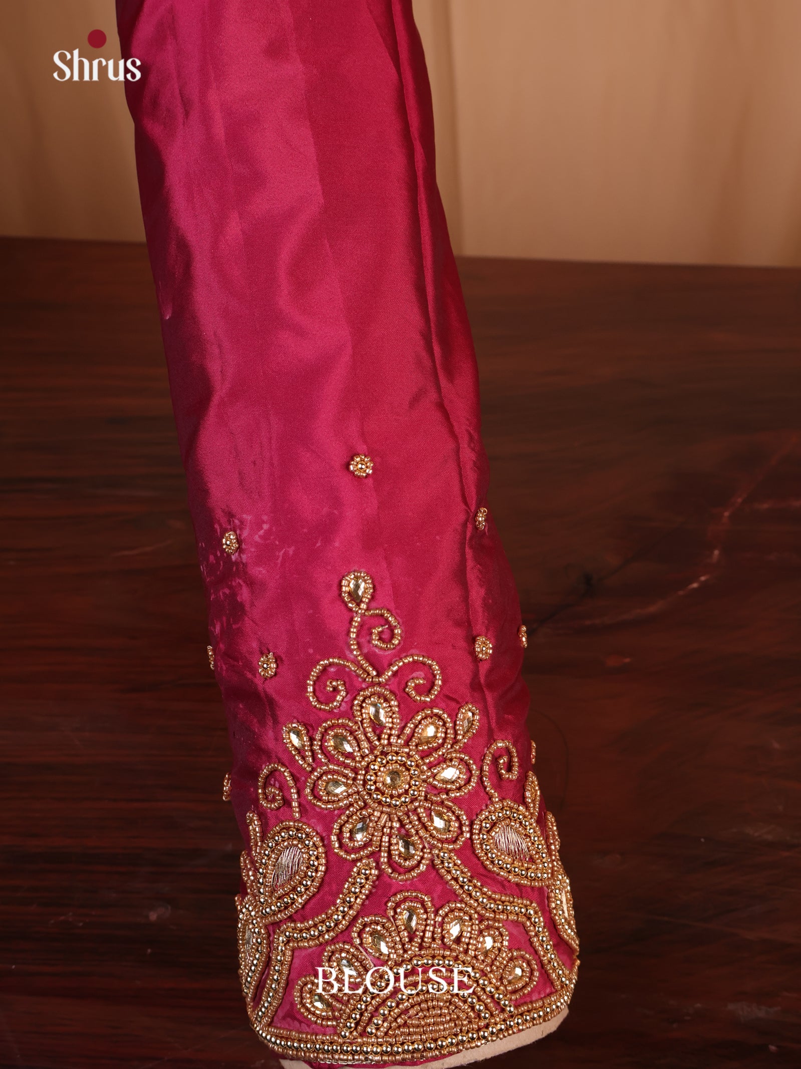 Maroon - Aari Blouse - Shop on Shrus.com