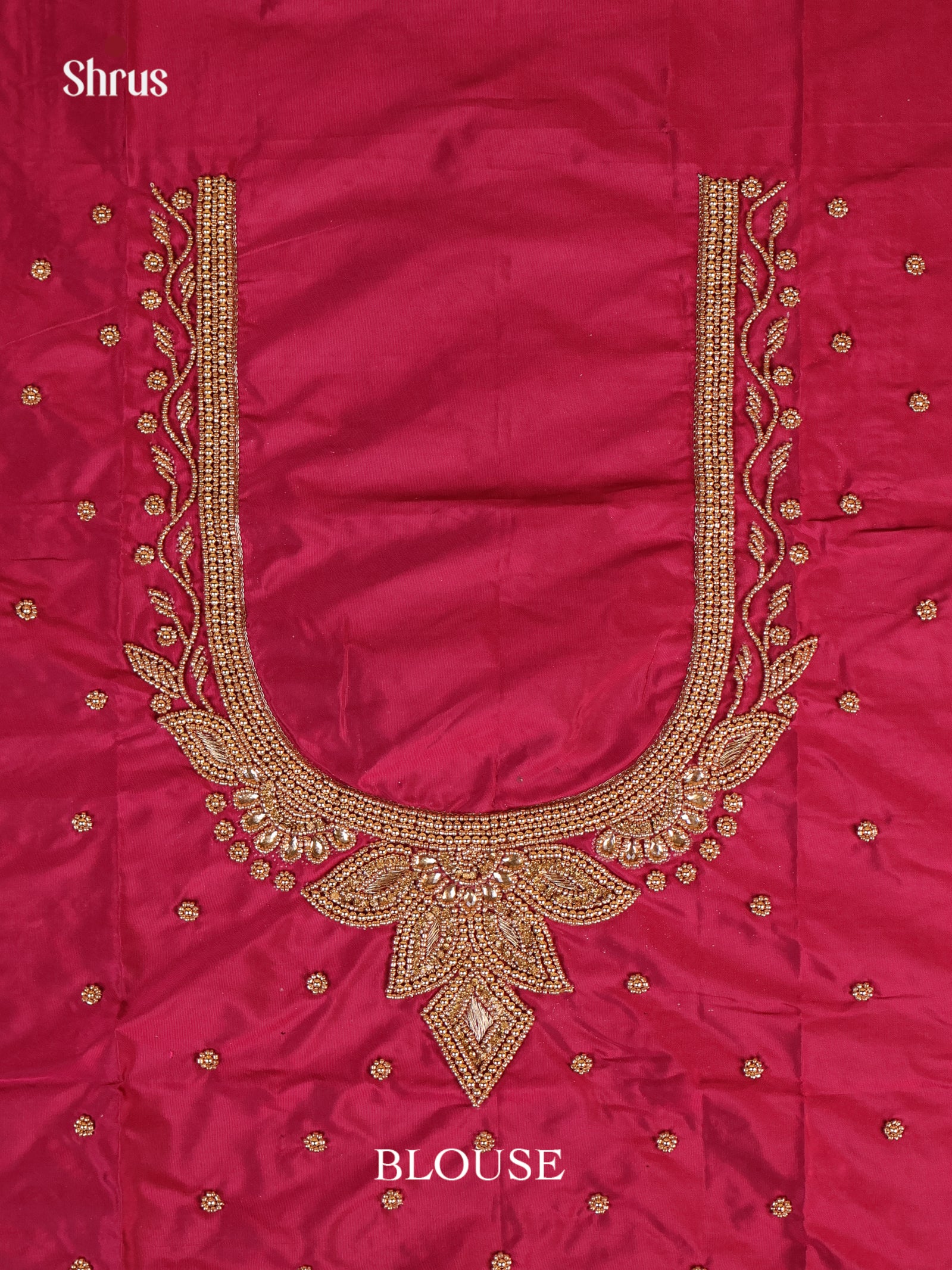 Maroon - Aari Blouse - Shop on Shrus.com