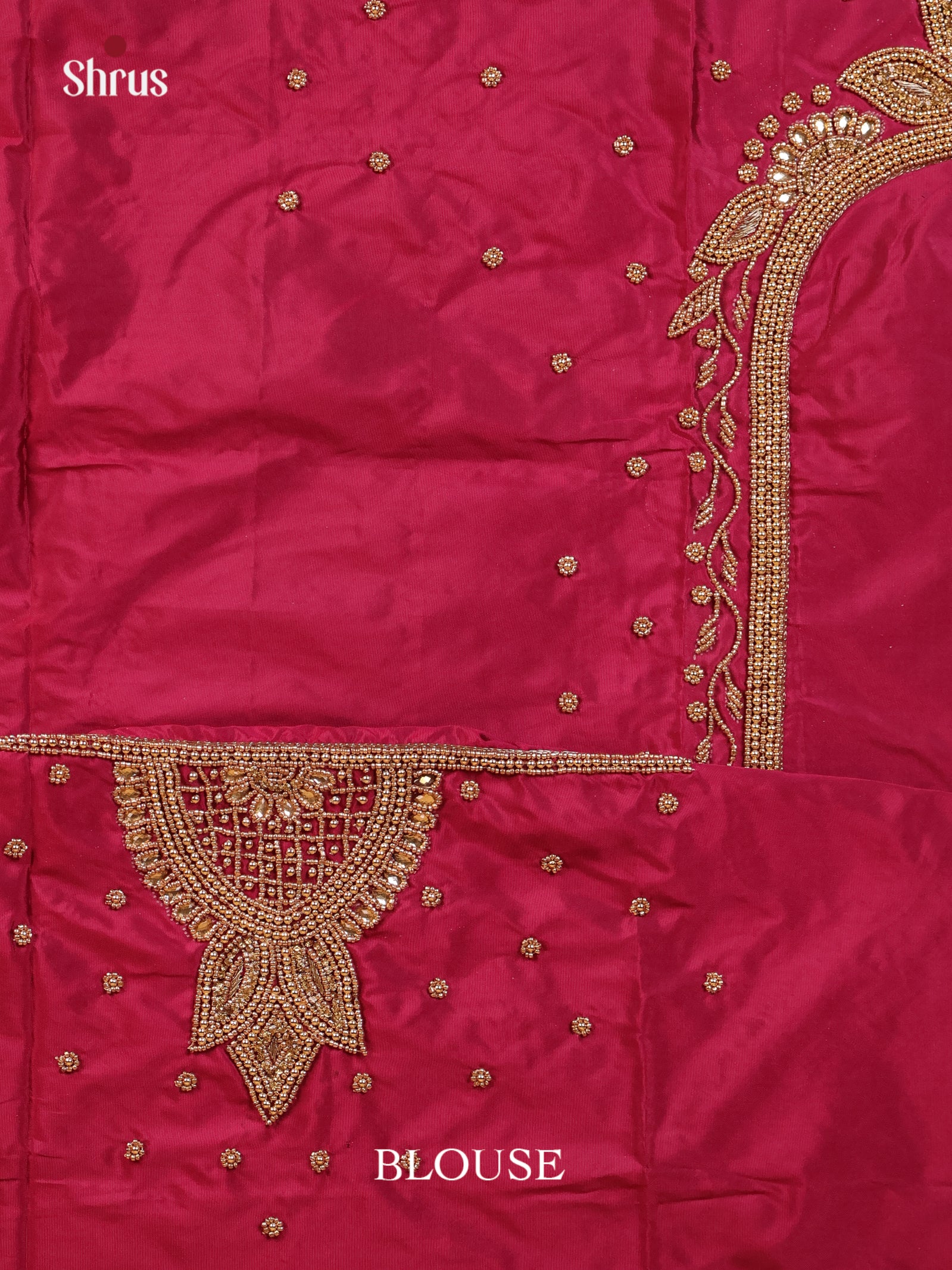 Maroon - Aari Blouse - Shop on Shrus.com