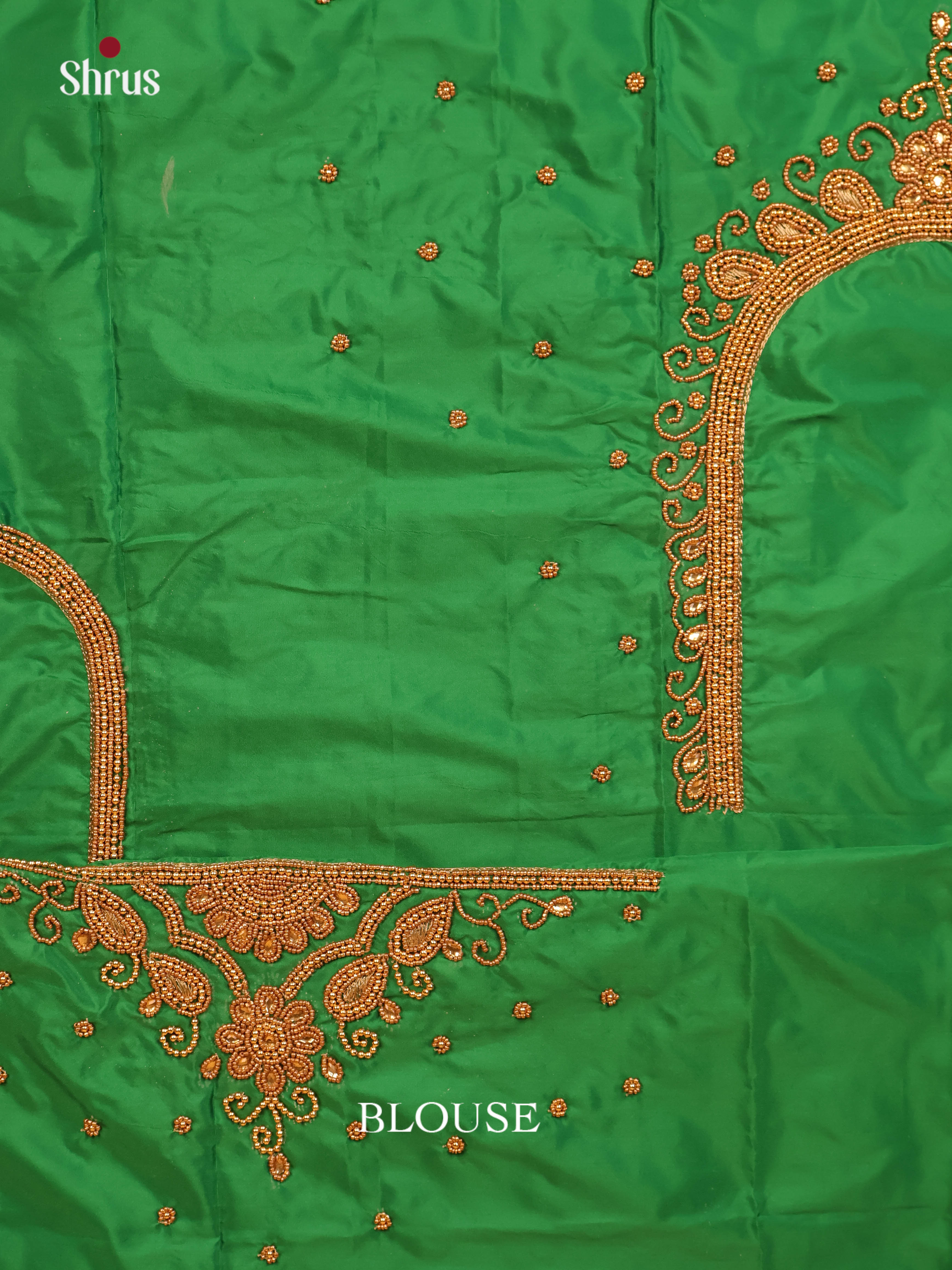 Green - Aari Blouse - Shop on Shrus.com