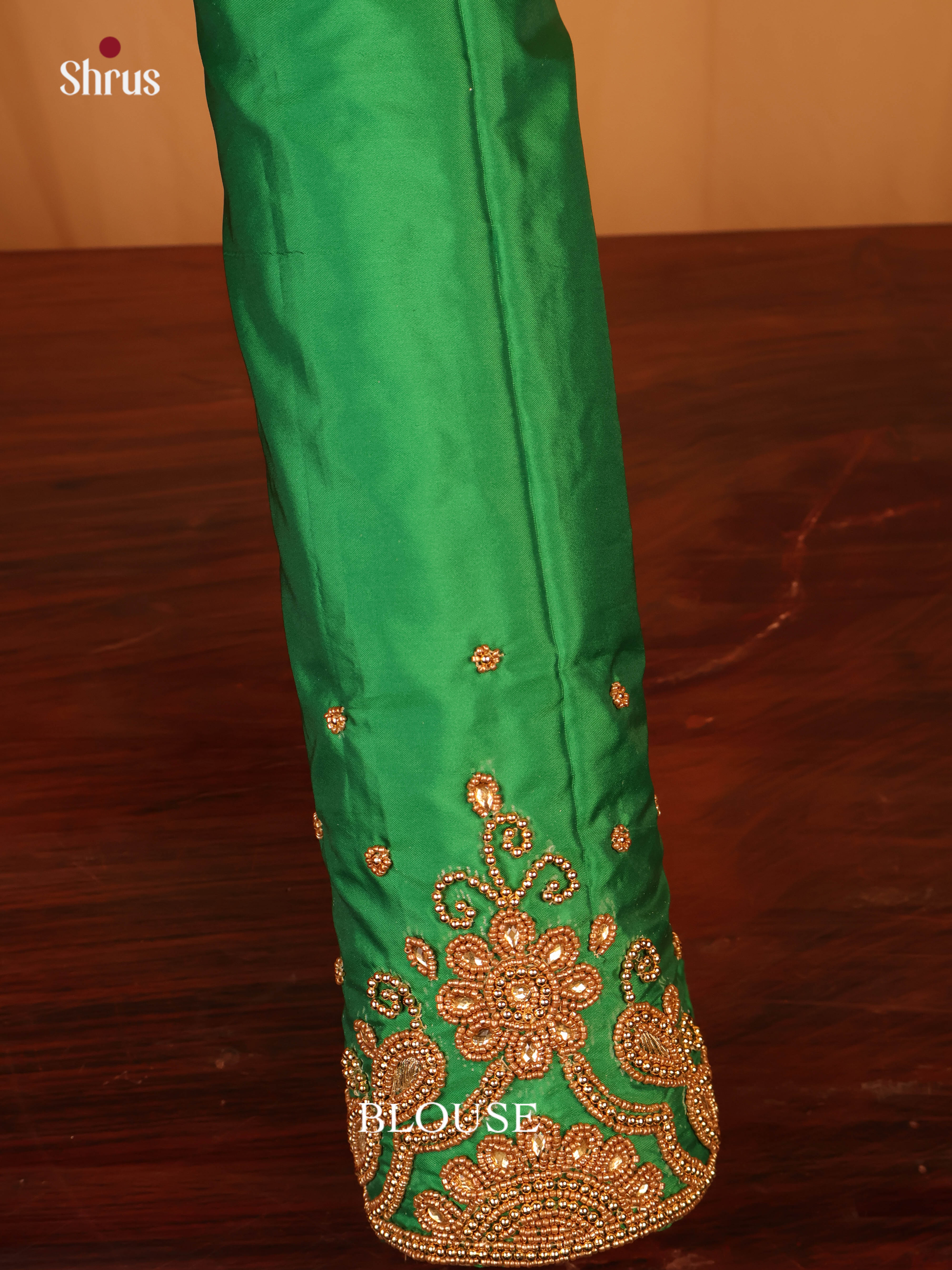 Green - Aari Blouse - Shop on Shrus.com