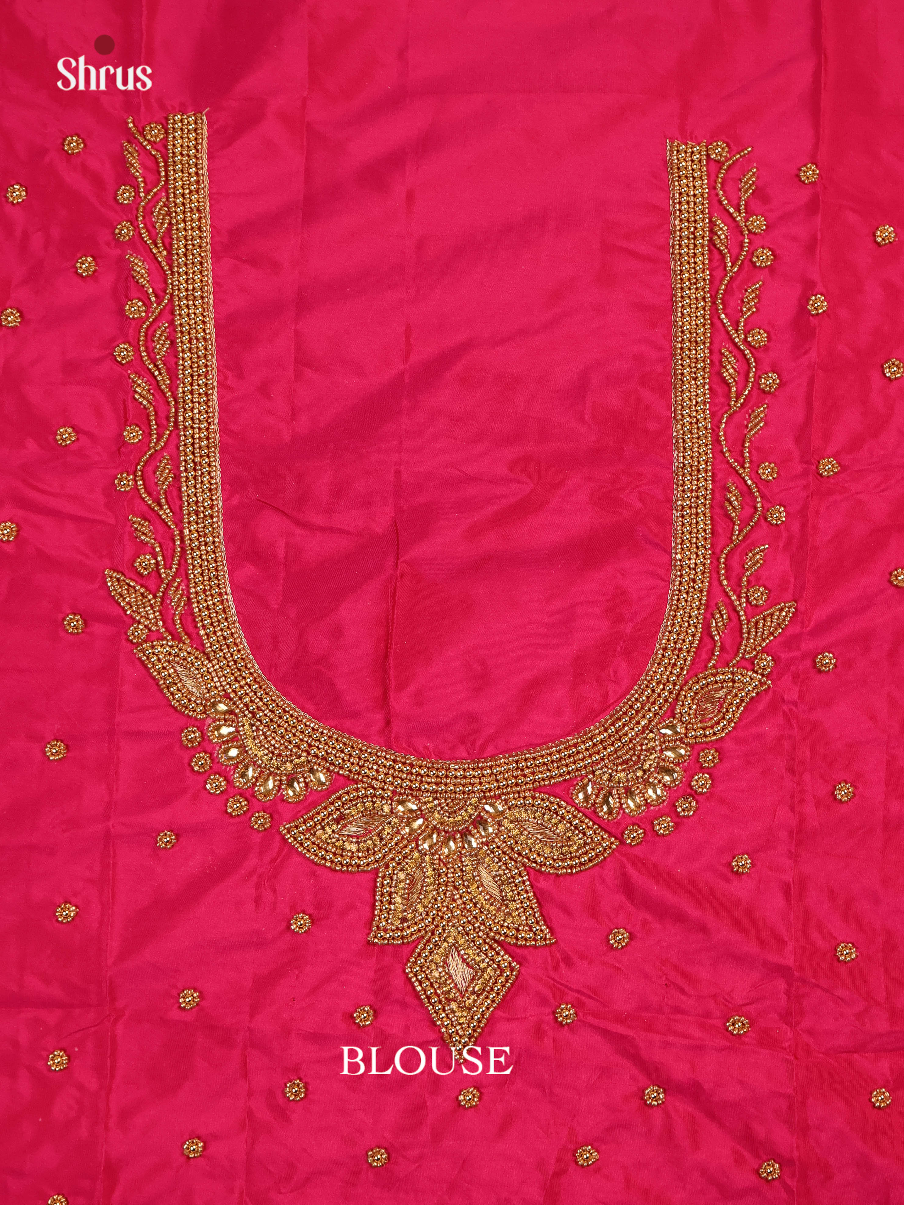 Maroon - Aari Blouse - Shop on Shrus.com