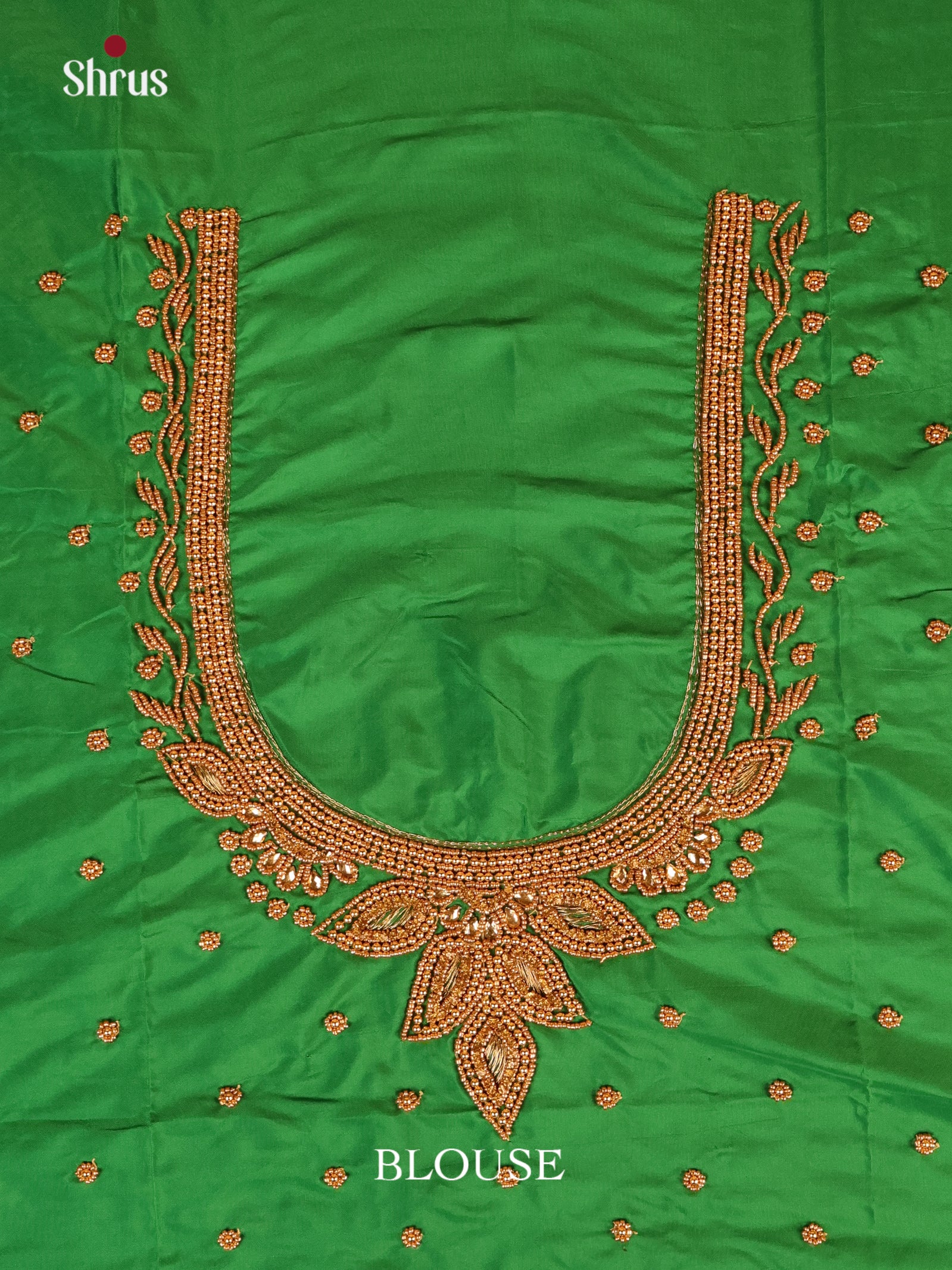 Green - Aari Blouse - Shop on Shrus.com