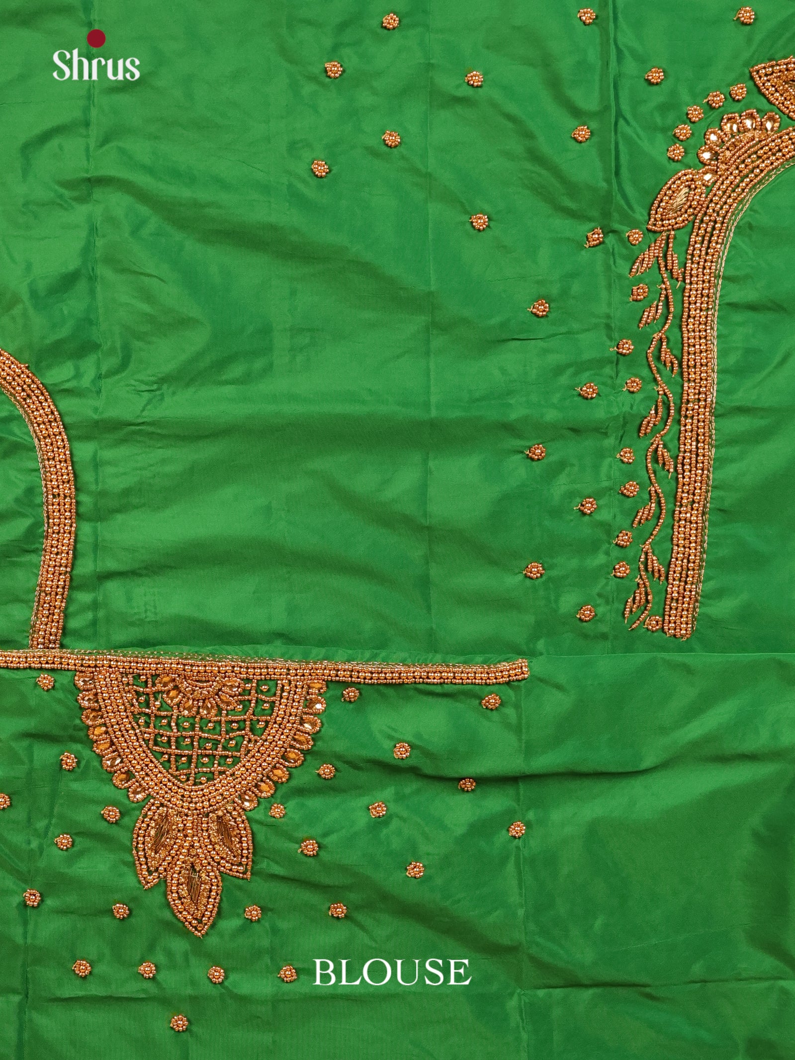 Green - Aari Blouse - Shop on Shrus.com