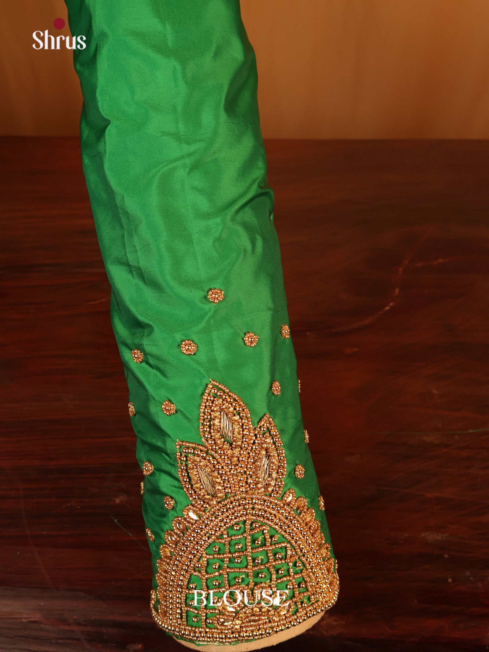 Green - Aari Blouse - Shop on Shrus.com