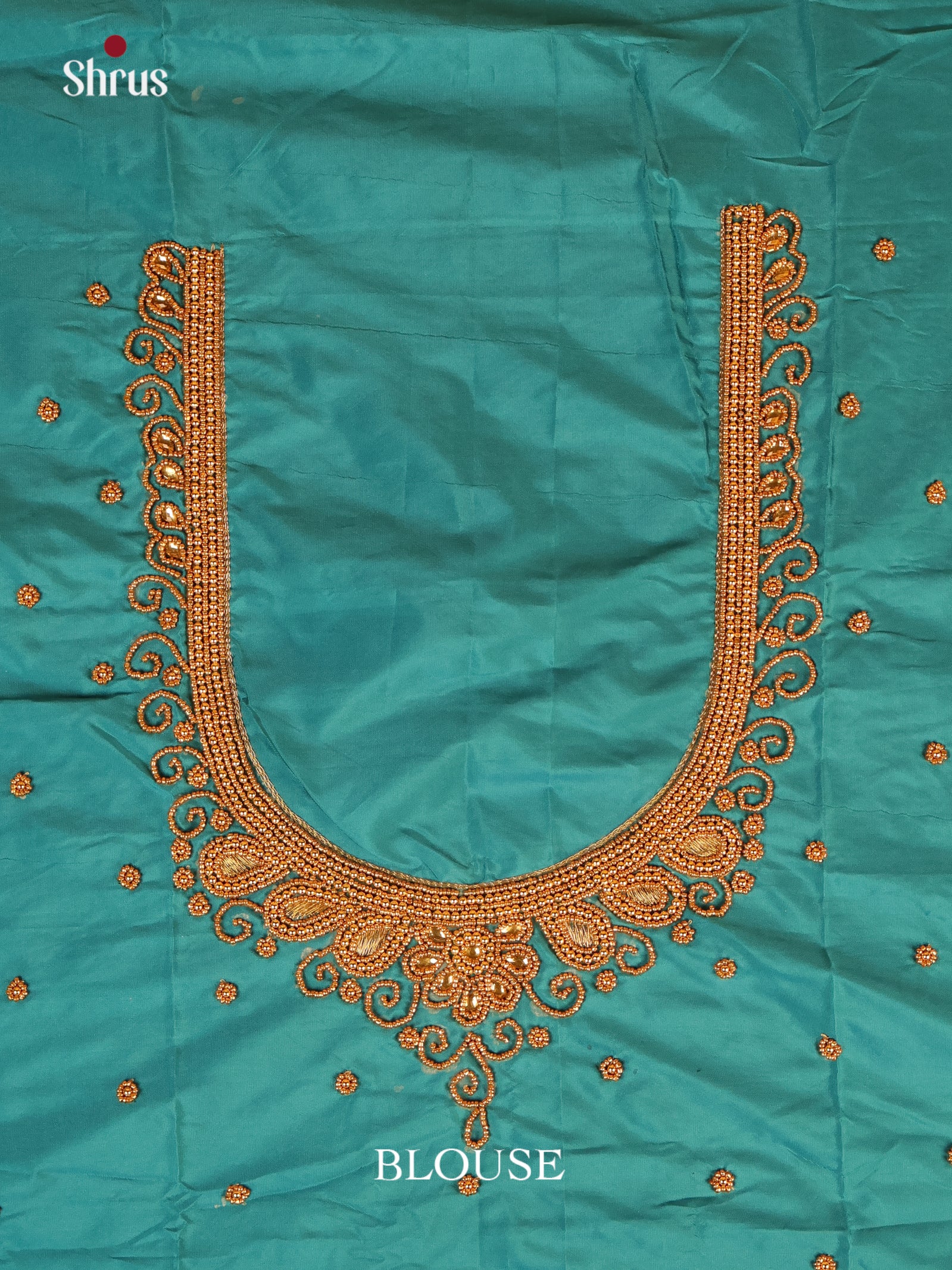 Green - Aari Blouse - Shop on Shrus.com