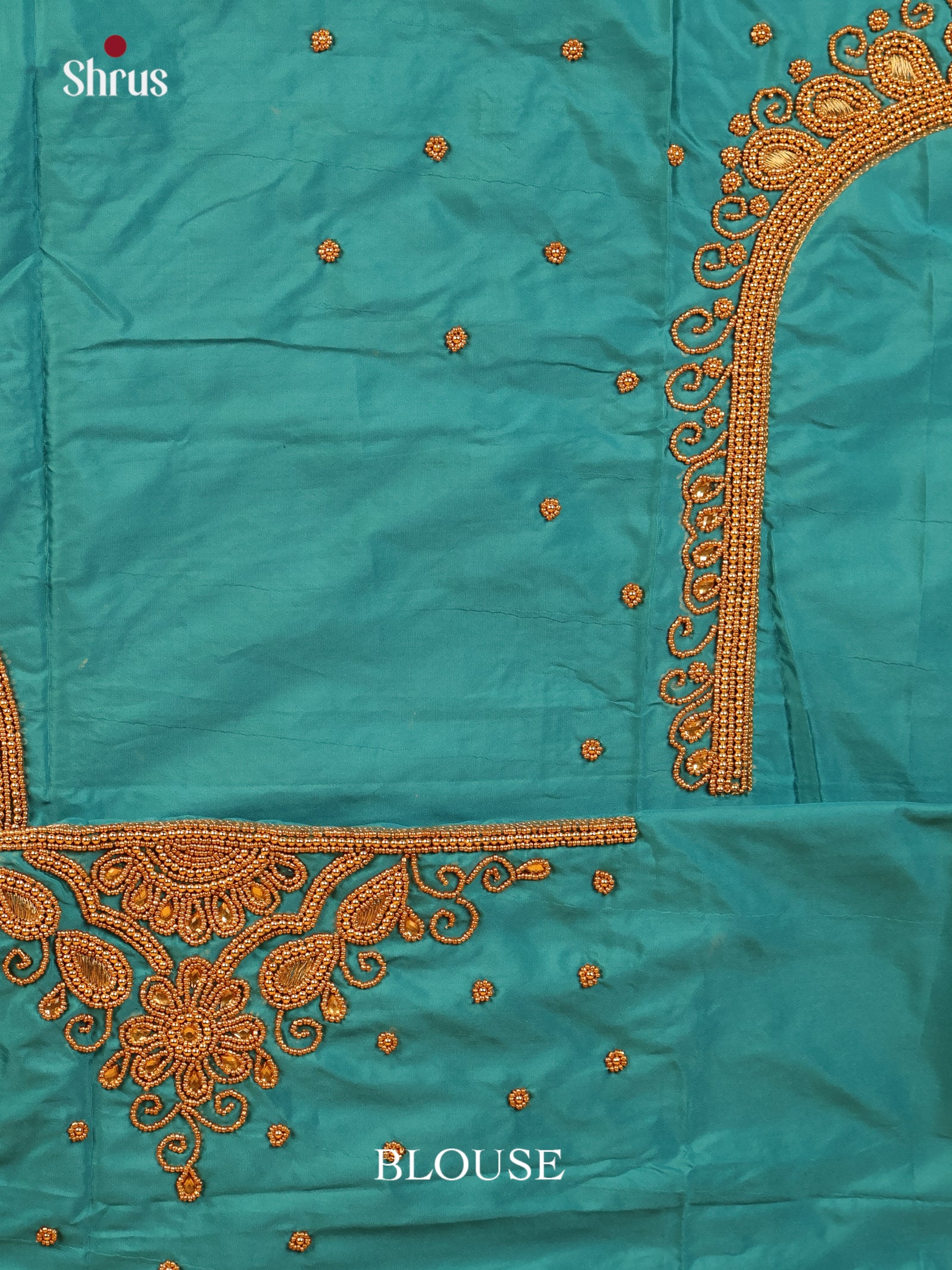 Green - Aari Blouse - Shop on Shrus.com