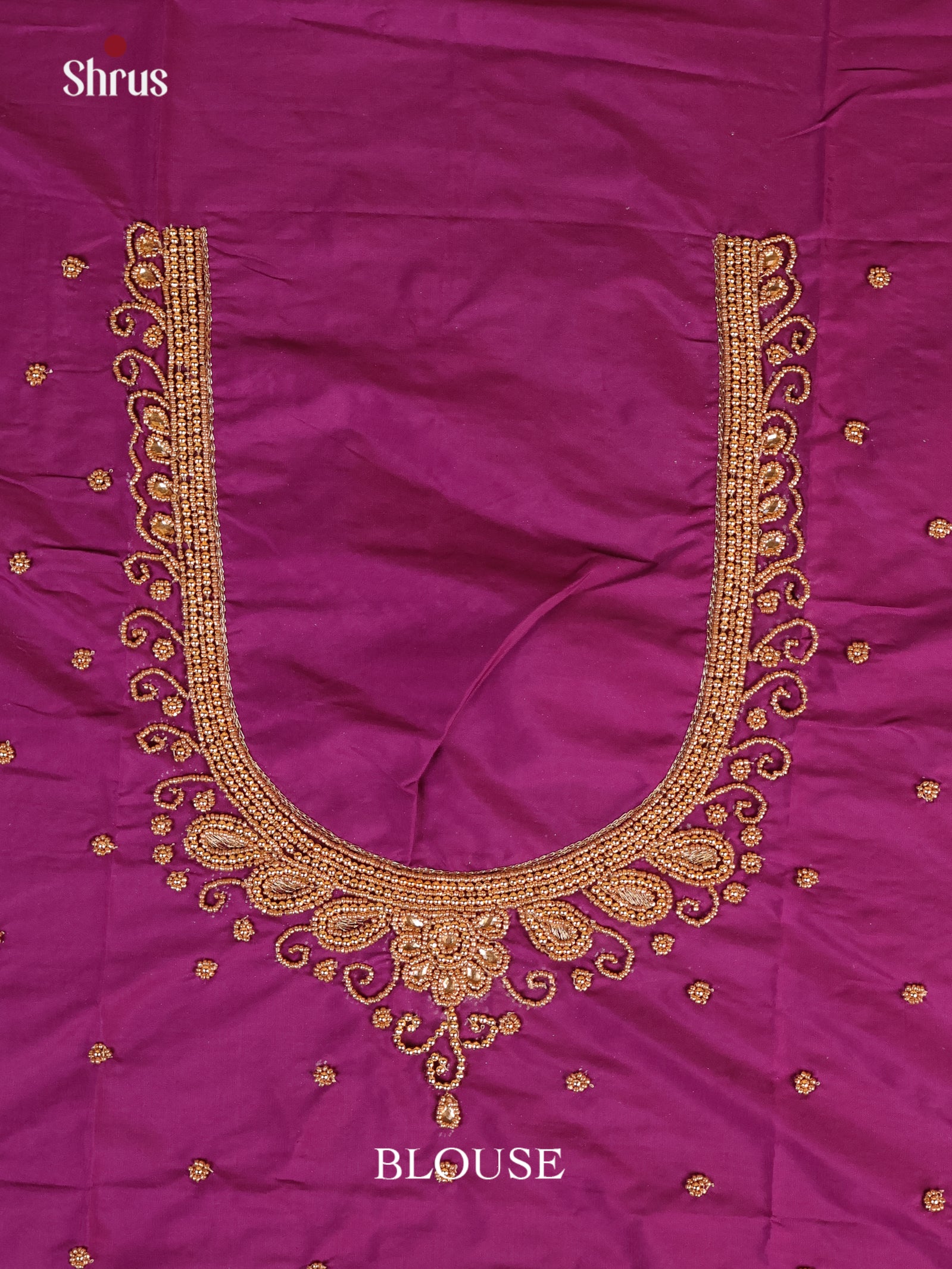 Purple - Aari Blouse - Shop on Shrus.com