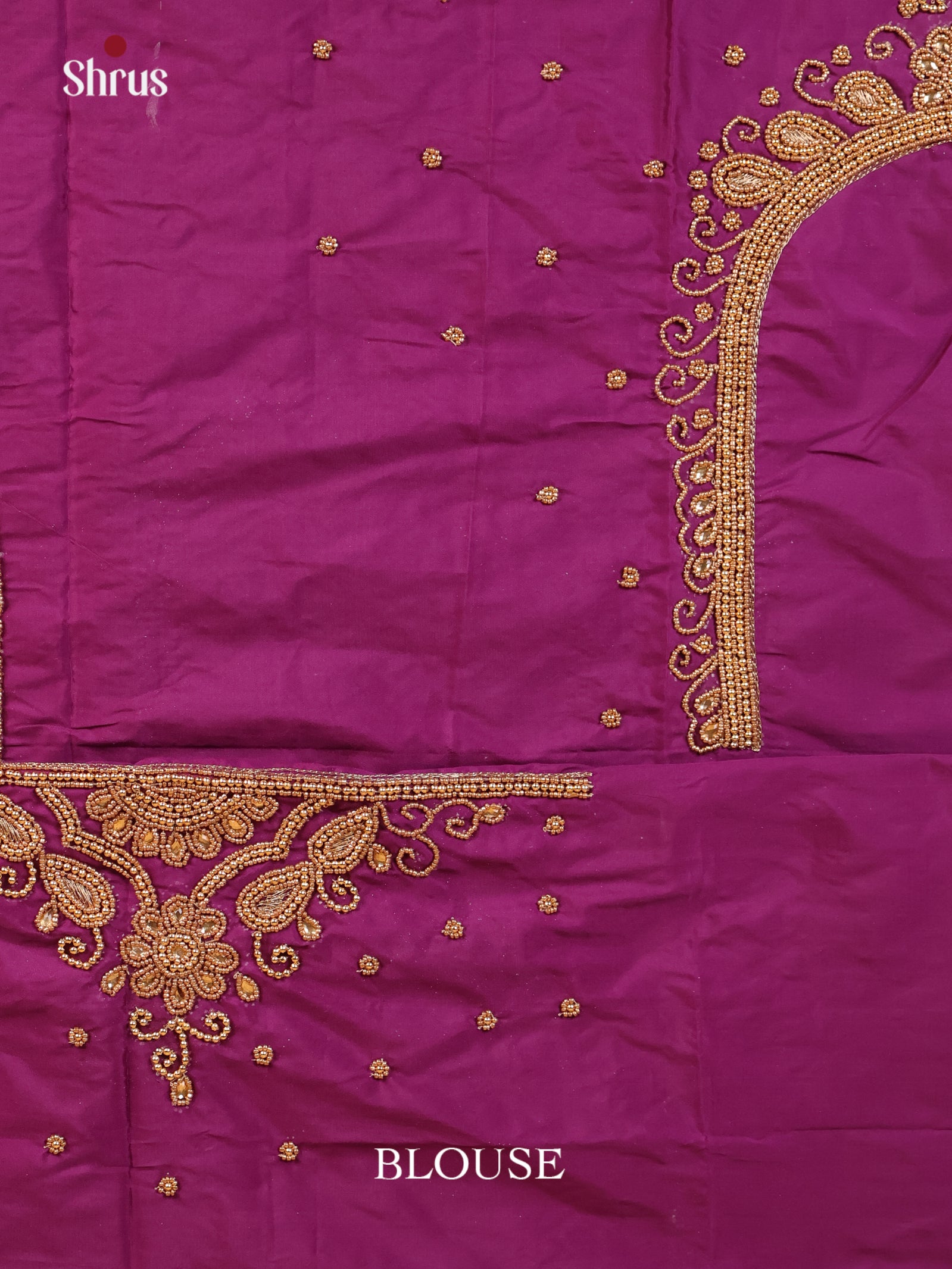 Purple - Aari Blouse - Shop on Shrus.com