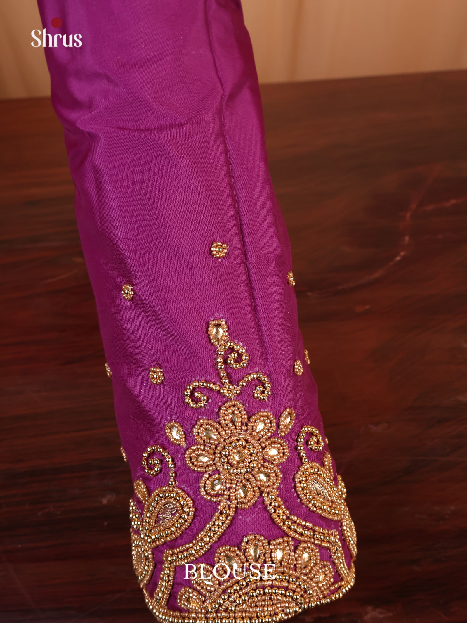 Purple - Aari Blouse - Shop on Shrus.com